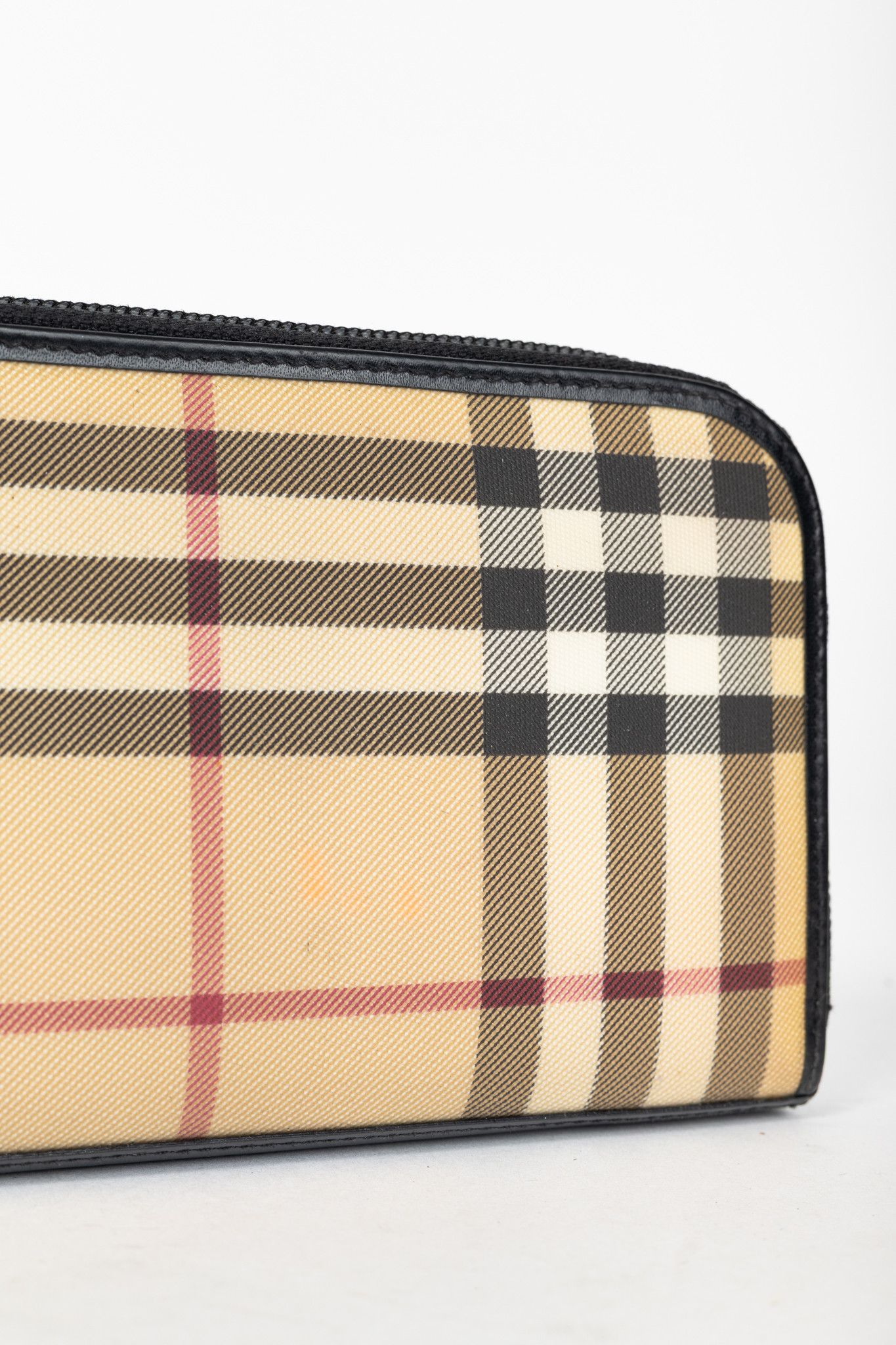 Burberry Burberry House-Check Leather-Trim Long Zip Wallet Size ONE SIZE - 5 Thumbnail