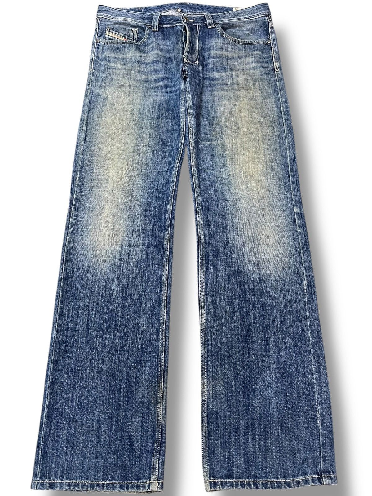 Diesel × Diesel Black Gold Vintage Diesel Larkee Mudwash Faded Denim Size US 35 - 1 Thumbnail