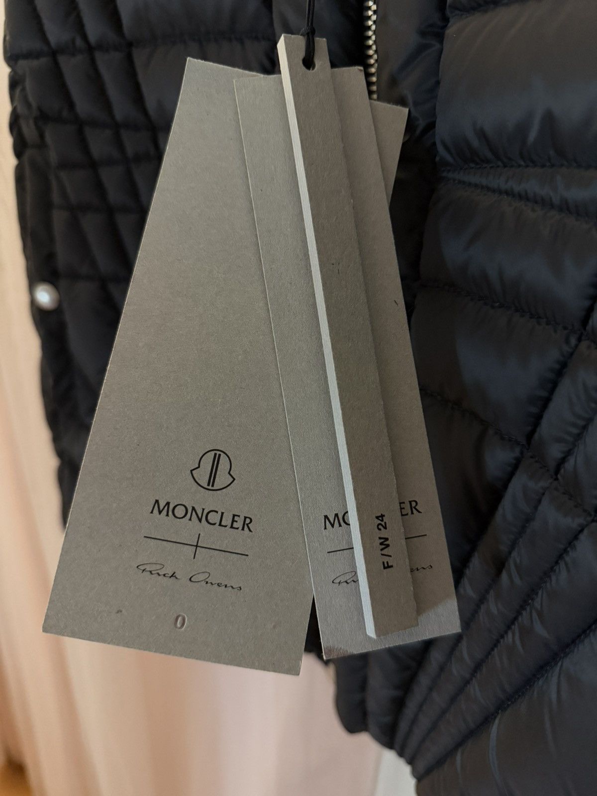 Moncler × Rick Owens Moncler x Rick Owens Megapenta Flight Down Vest — Black / 00 Size XXS / US 00 / IT 34 - 4 Thumbnail