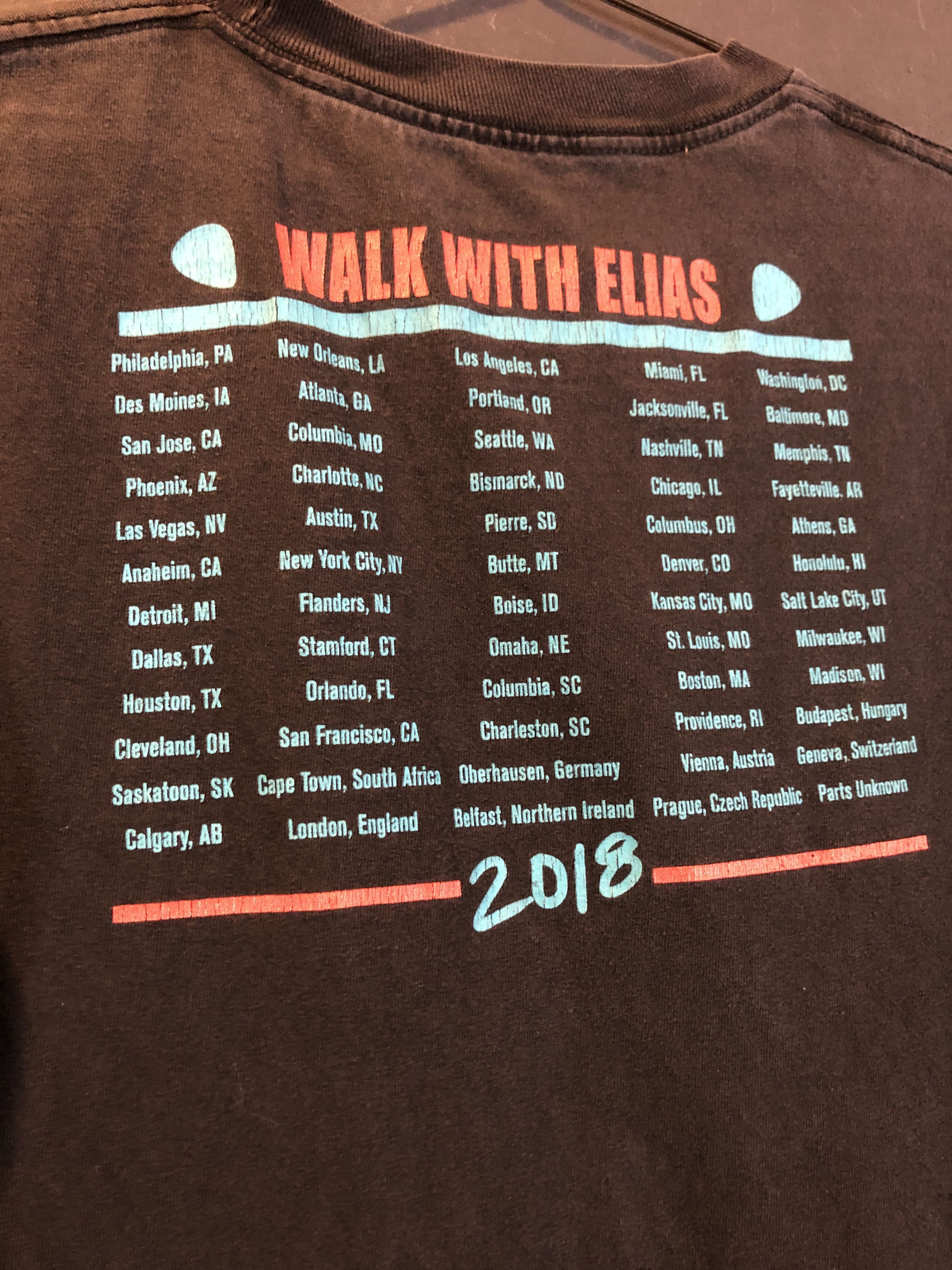 Other WWE Walk with Elias 2018 Worl Tour T-Shirt Size US S / EU 44-46 / 1 - 4 Thumbnail