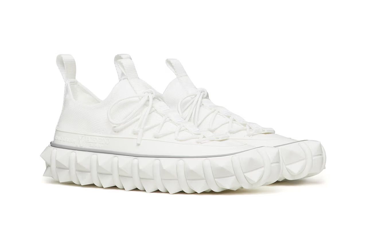 Valentino o1y0525 Low-Top Sneakers in White Size US 8.5 / EU 41-42 - 2 Thumbnail