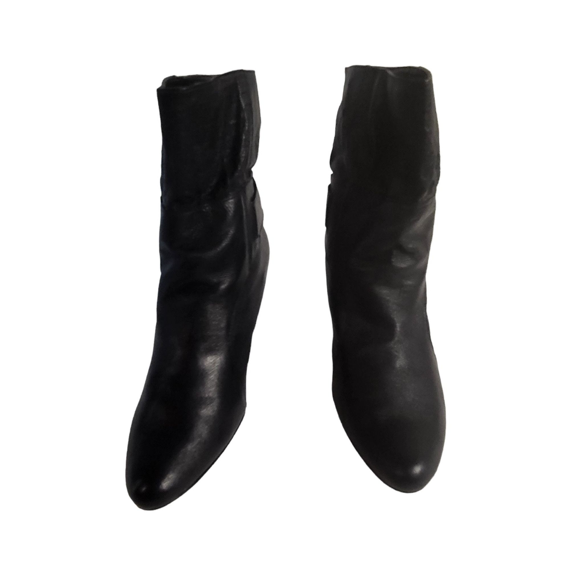 Steve Madden Steve Madden P Ava Ankle Boots Women Sz 8.5 Black Leather Mi Size US 8.5 / IT 38.5 - 3 Thumbnail