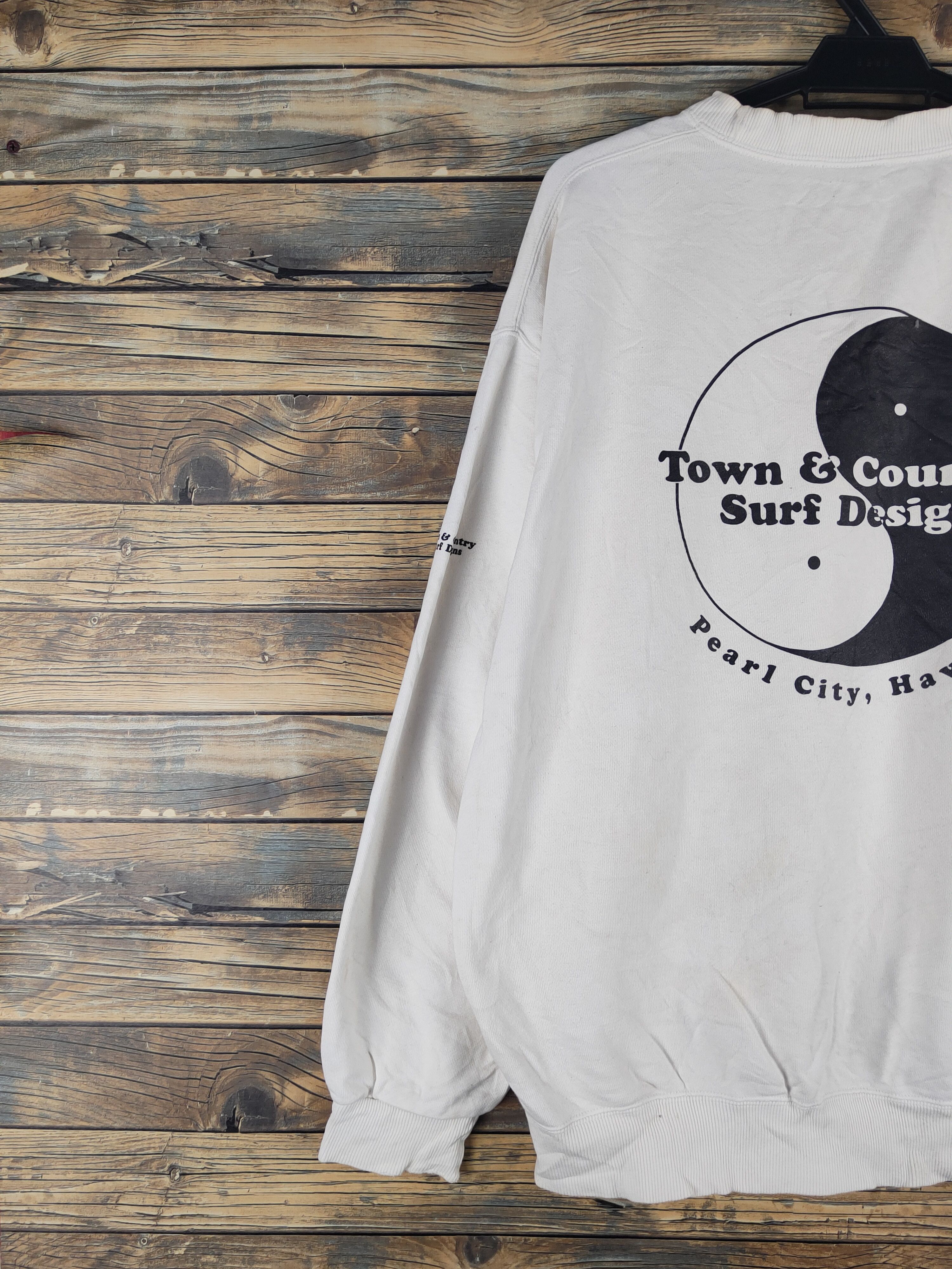 Japanese Brand DL T&C Surf Designs White Sweatshirts #S2800T Size US XL / EU 56 / 4 - 2 Thumbnail