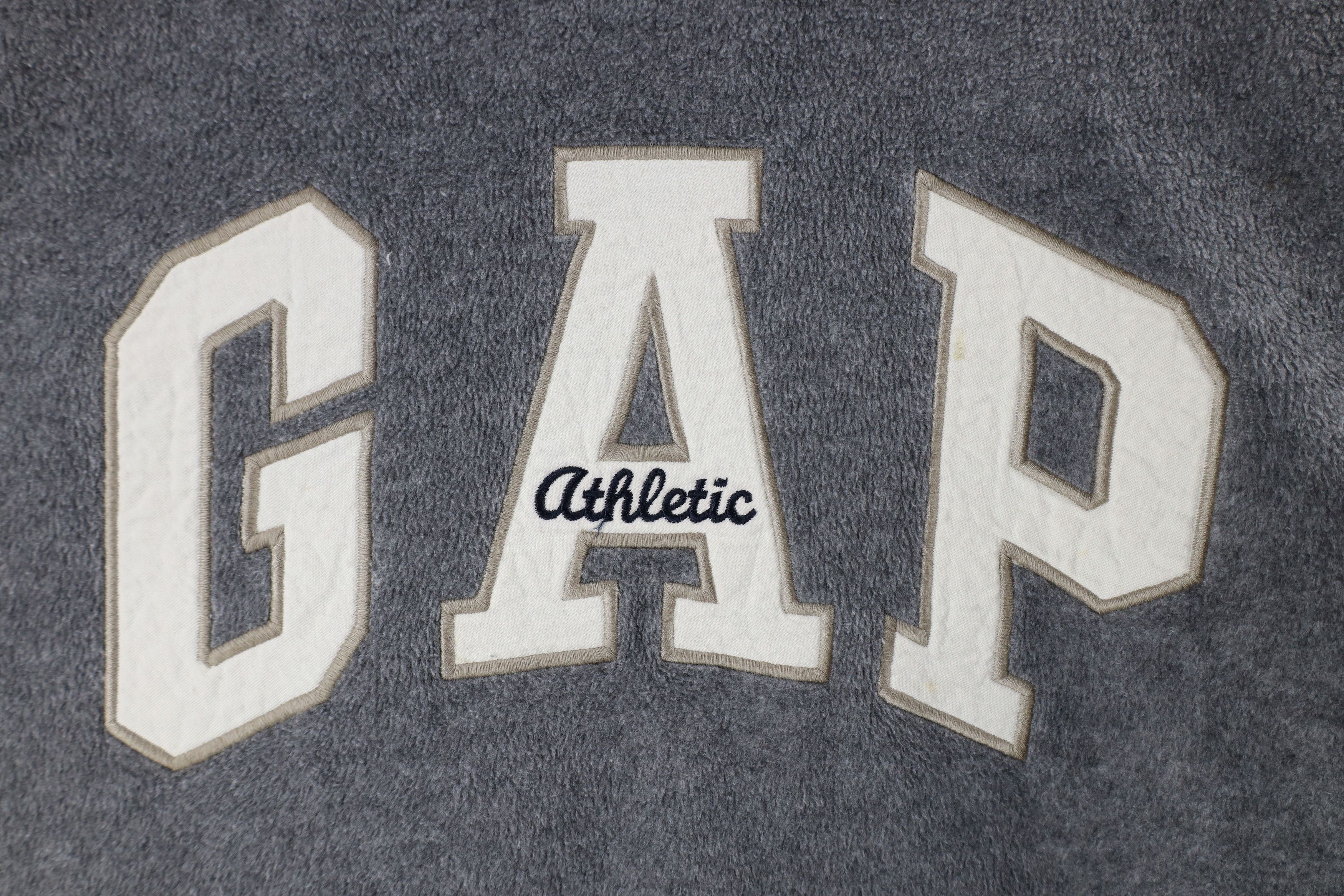 Gap × Vintage Vintage 90s Gap Athletic Out Block Letter Fleece Hoodie Size US L / EU 52-54 / 3 - 4 Thumbnail