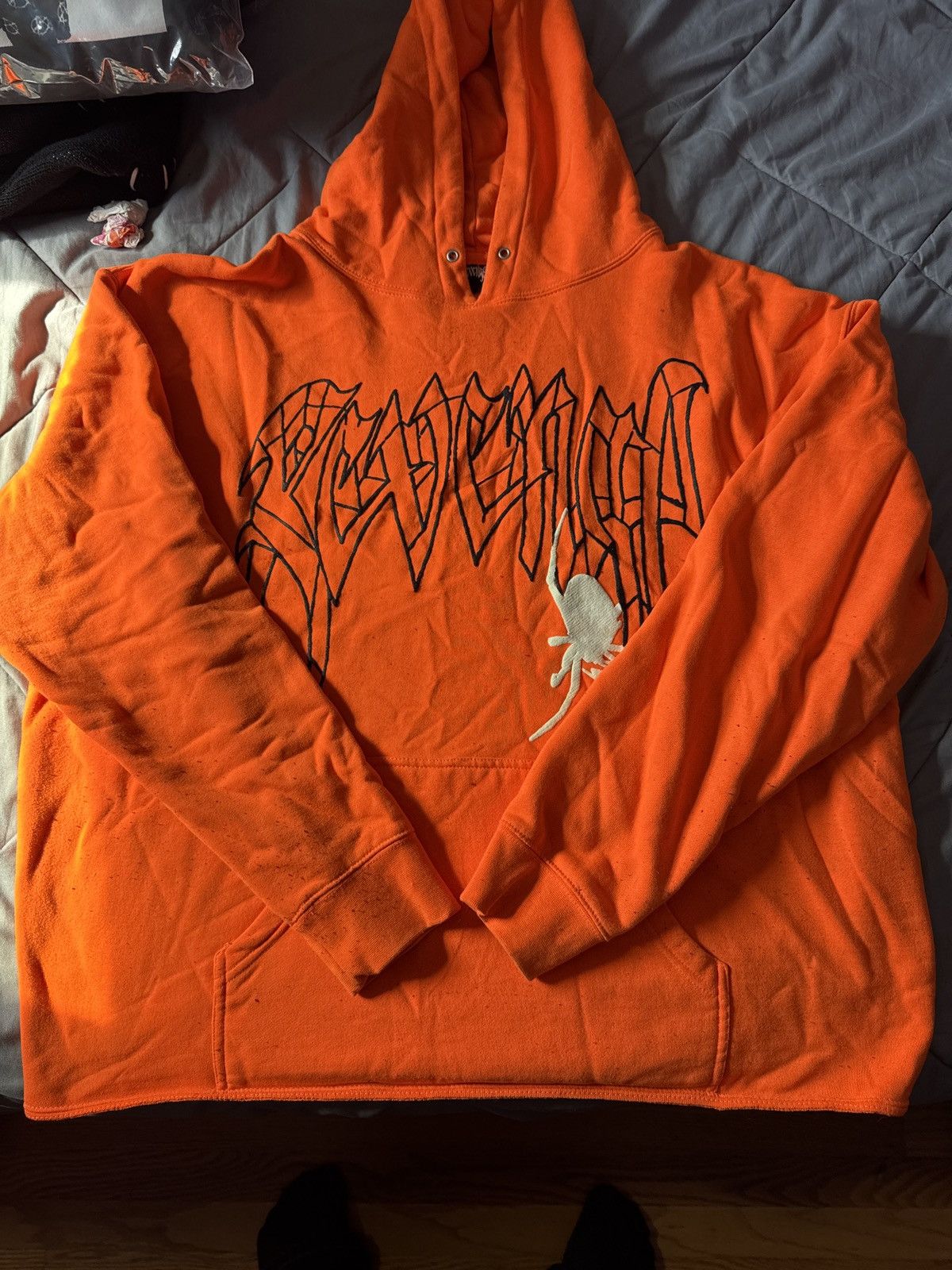Revenge Revenge Orange Spider Hoodie 2020 Size US XL / EU 56 / 4 - 1 Thumbnail