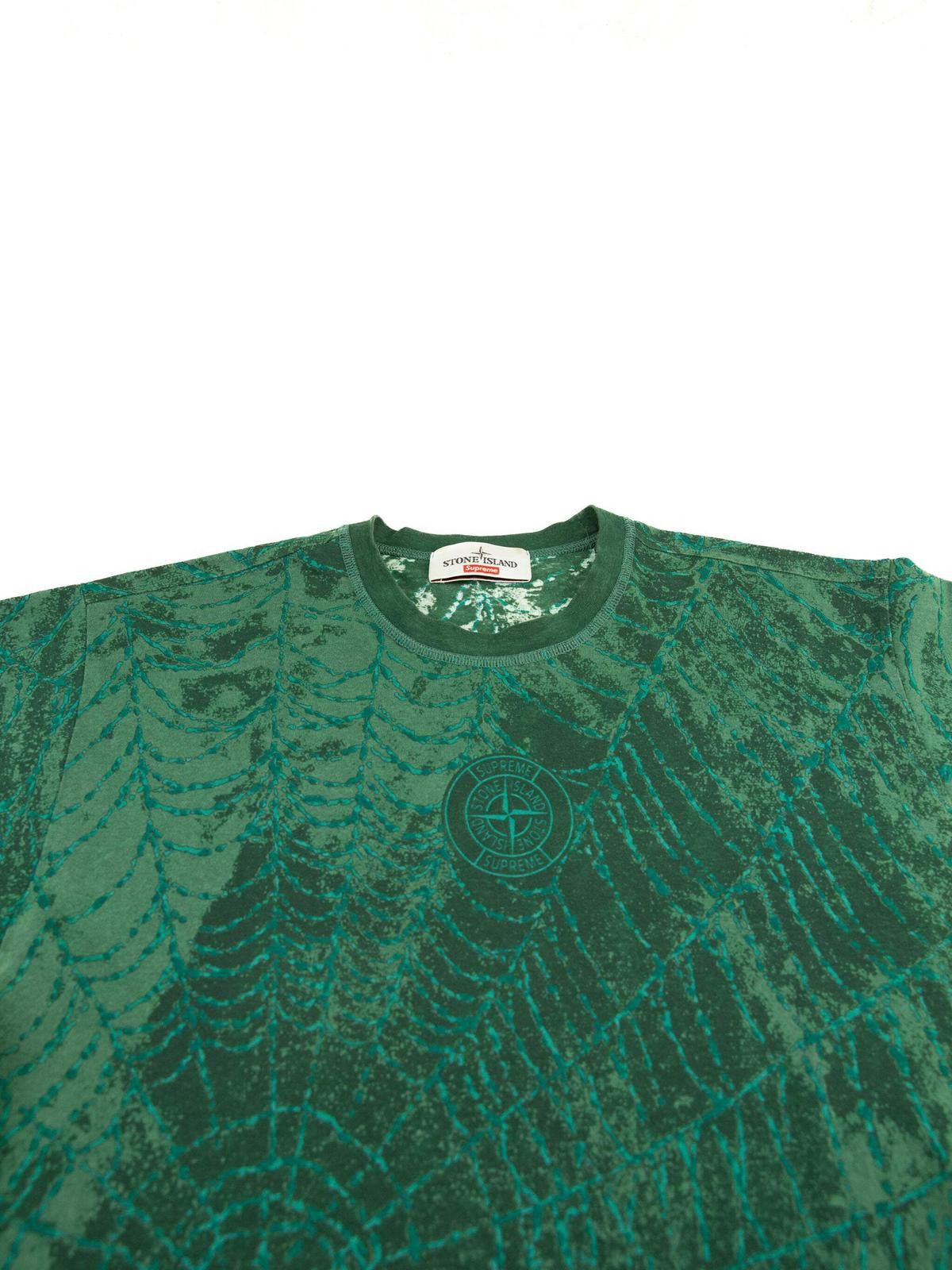 Stone Island Stone Island x Supreme FW23 Dark Green T Shirt Mens Size US S / EU 44-46 / 1 - 5 Thumbnail