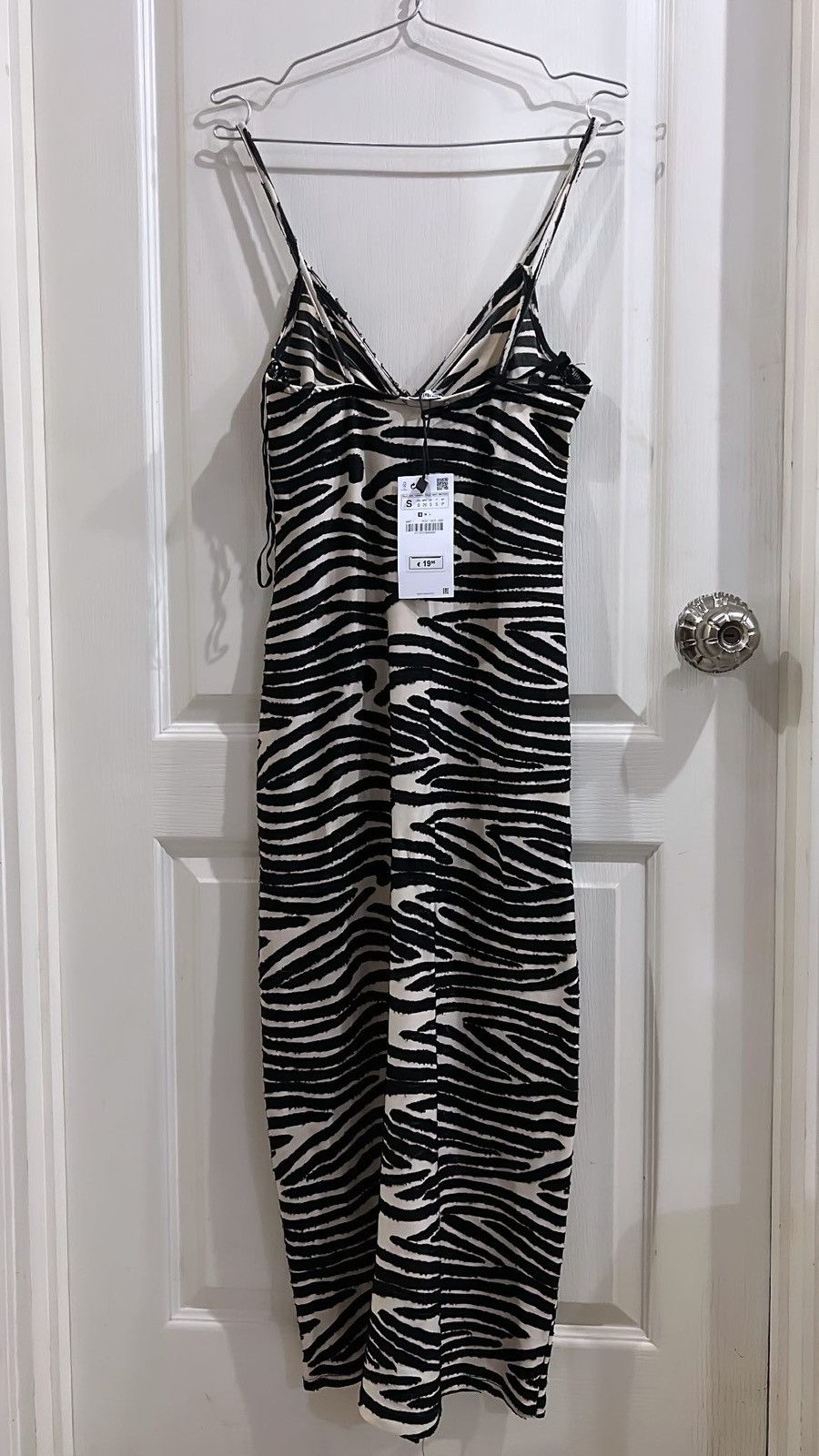 Designer Zara zebra midi body cut out dress 🦓 Size S / US 4 / IT 40 - 4 Thumbnail