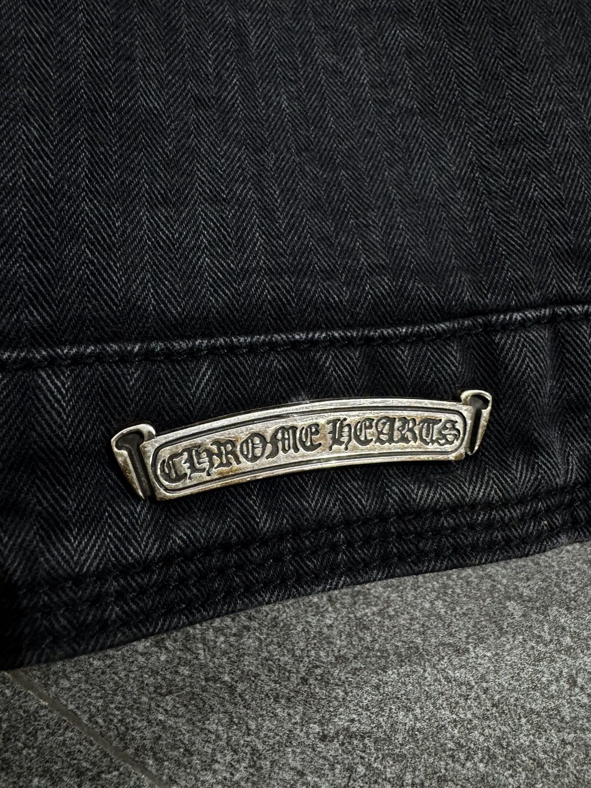 Chrome Hearts Chrome Hearts KB24 Khaki Denim Jacket Rare Size US L / EU 52-54 / 3 - 12 Thumbnail