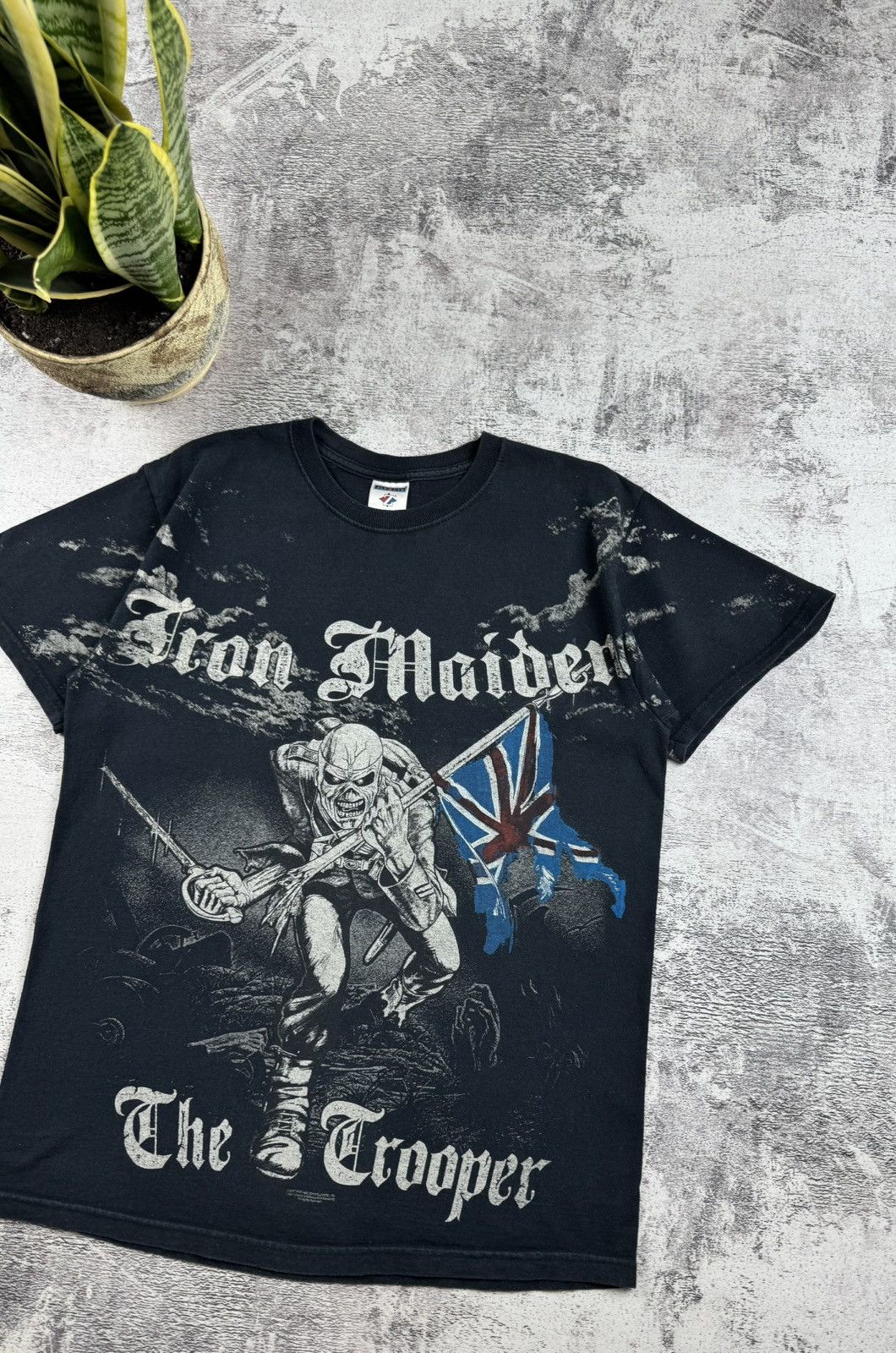 Iron Maiden Jerzees Iron Maiden 2007 Tour Rap Faded Devil Band T Shirt Size US M / EU 48-50 / 2 - 4 Thumbnail