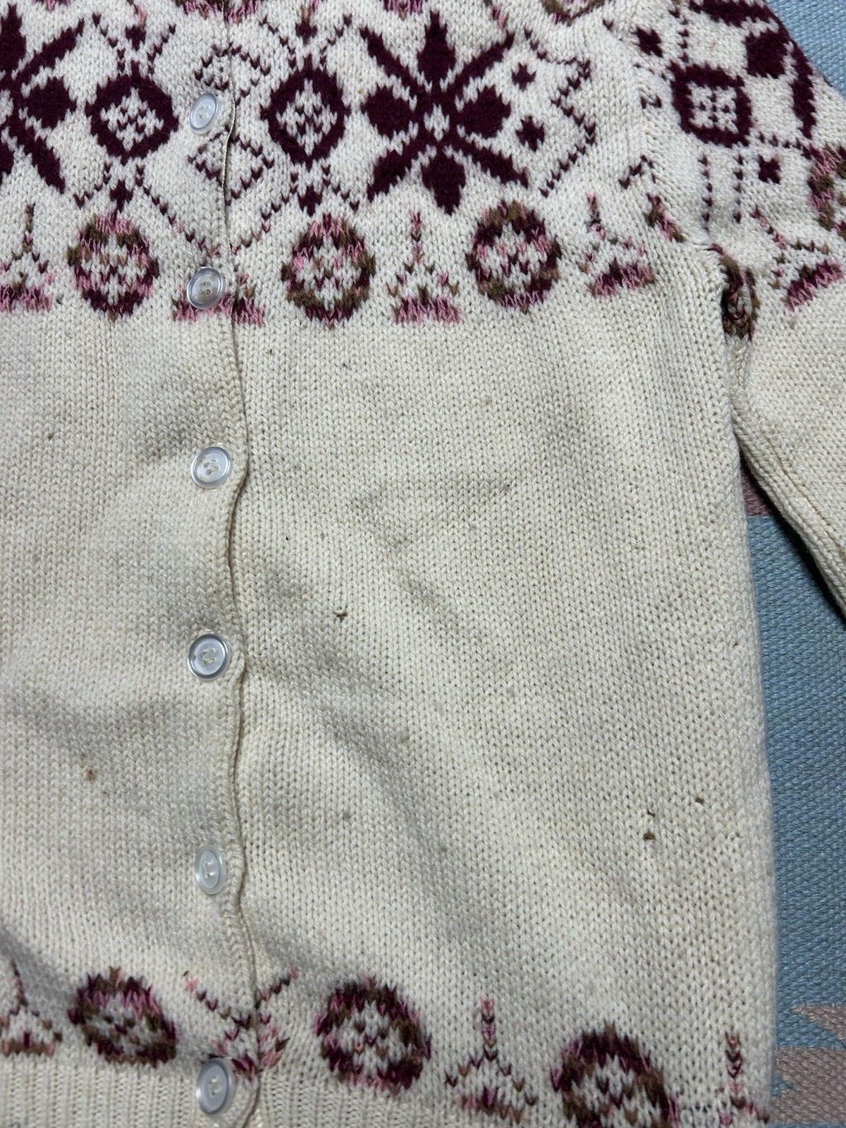Vintage Vtg 1960s wool cardigan sweater Tami Icelandic Nordic M? Size M / US 6-8 / IT 42-44 - 6 Thumbnail
