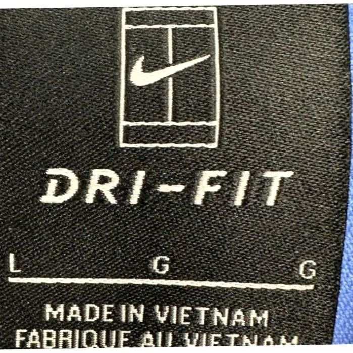Nike Nike Jacket Women L Blue Dri-Fit Tennis Crop Nylon Blend Full Zip Activewear Size L / US 10 / IT 46 - 4 Thumbnail