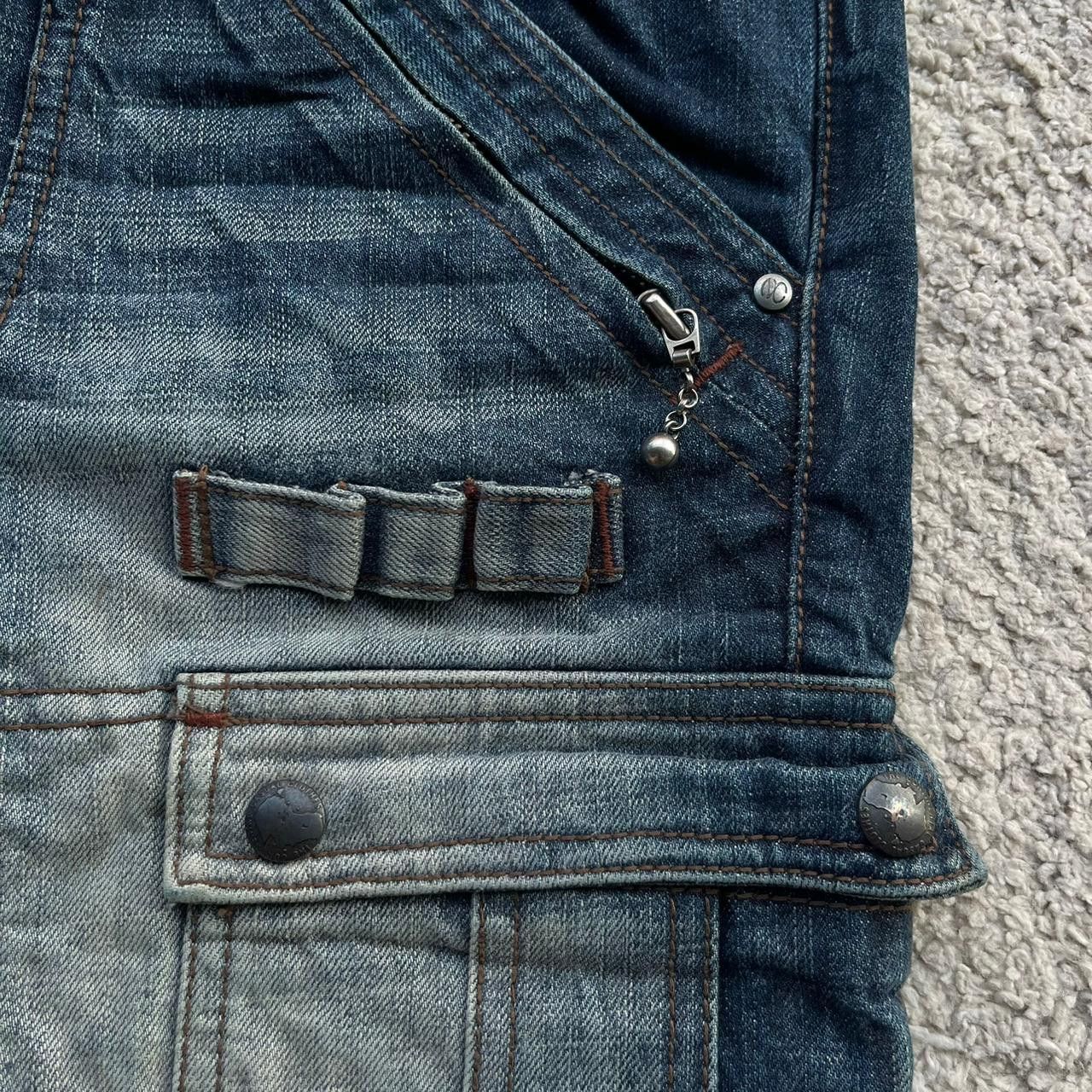 Nicole Club Japanese Brand Nicole Club For Men Multi Pocket Cargo Denim Size US 32 / EU 48 - 3 Thumbnail