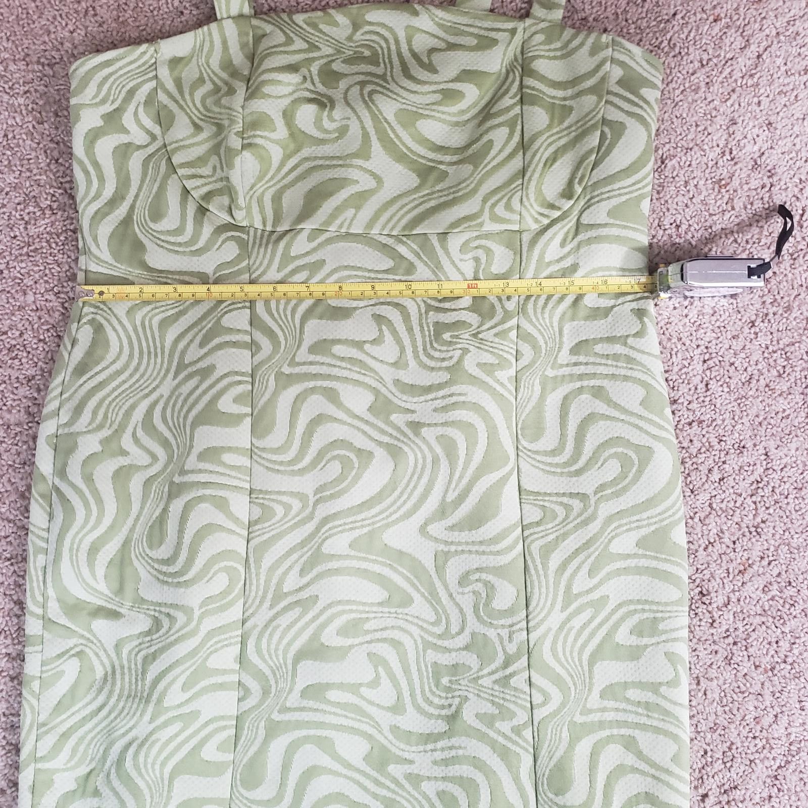Forever 21 Forever 21 green marble retro Chic Green Swirl Pattern Dress Size XL / US 12-14 / IT 48-50 - 4 Thumbnail