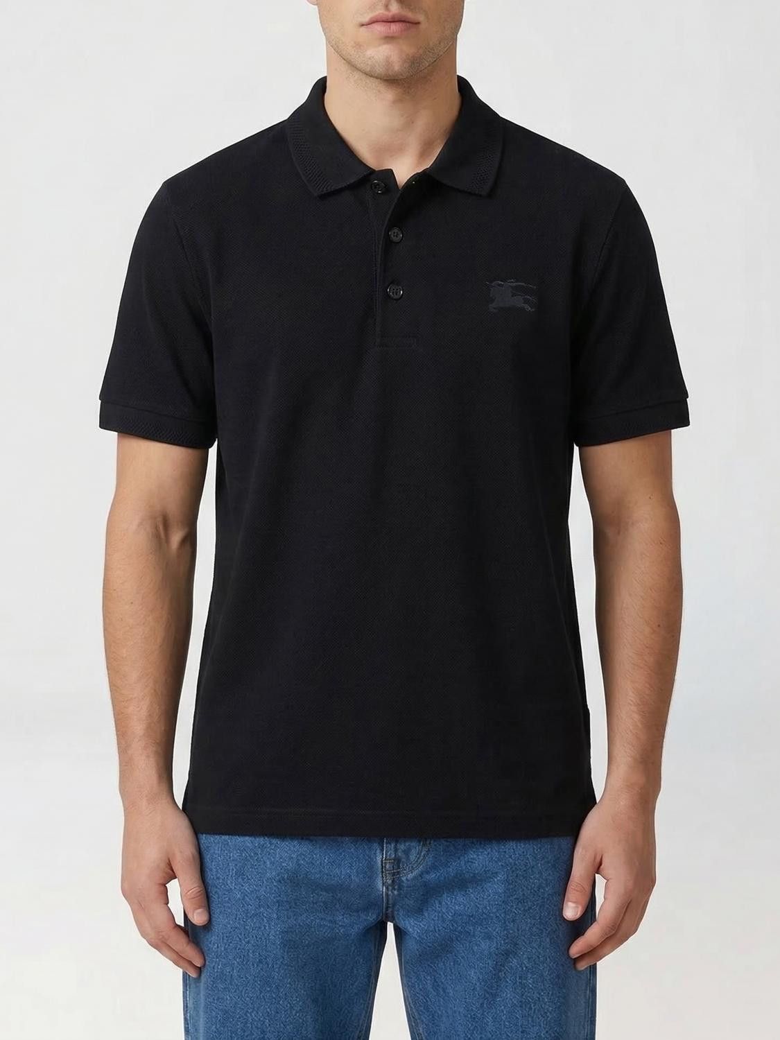 Burberry Burberry Polo Shirt Men Black Size US M / EU 48-50 / 2 - 1 Thumbnail