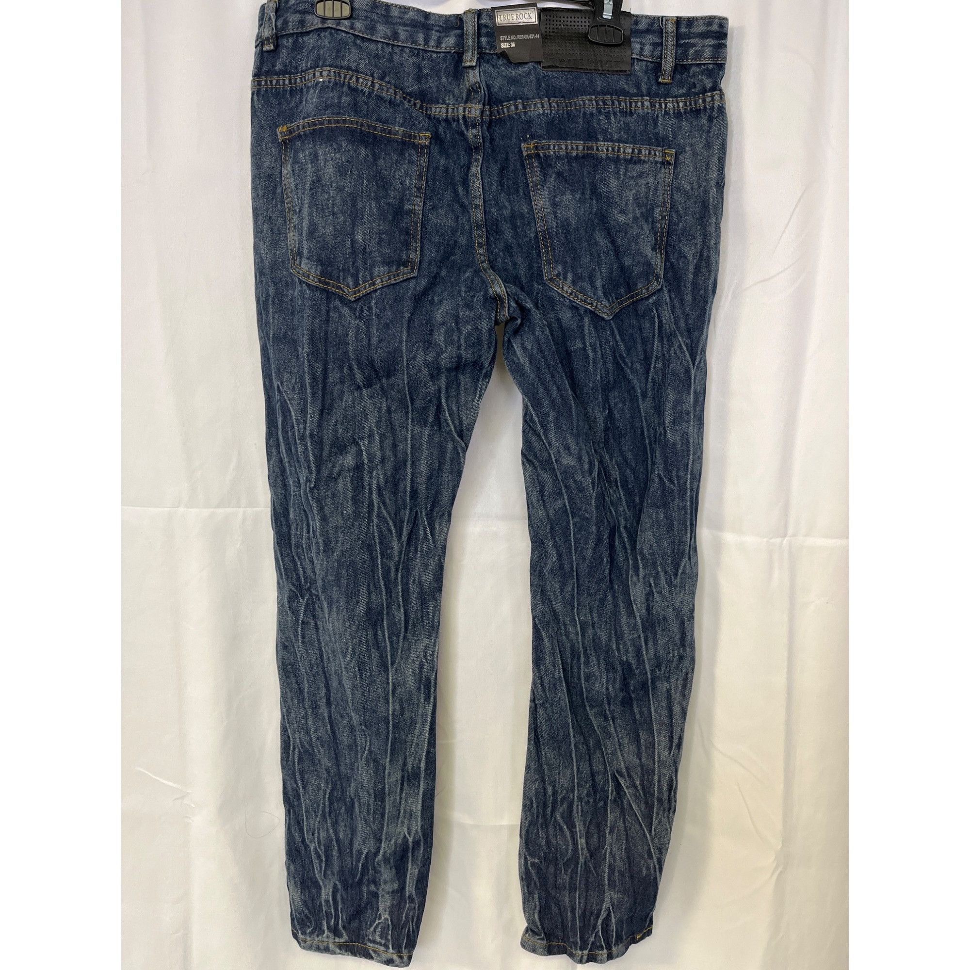 Other True Rock Men's Blue Ripped Jeans/Straight Leg Size 36 SKU 5 Size US 36 / EU 52 - 2 Thumbnail