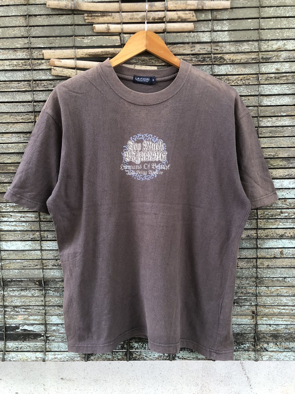 Japanese Brand × Vintage Vintage Sundaded La-Fiori Tribal Poem Skull Tee Size US L / EU 52-54 / 3 - 8 Thumbnail
