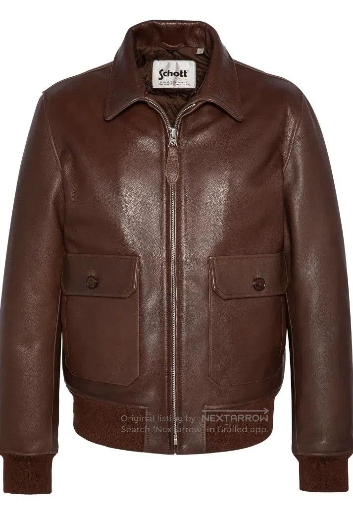 Schott Schott NYC aviator leather jacket Size US XS / EU 42 / 0 - 2 Thumbnail