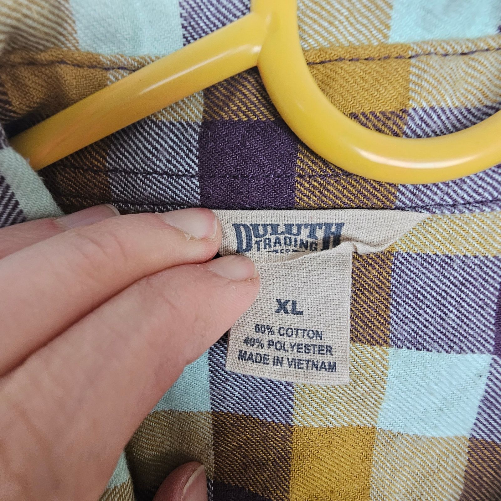 Duluth Trading Company Duluth Trading Co Womens Flannel Shirt Checker Size XL Gorp Size US XL / EU 56 / 4 - 6 Thumbnail