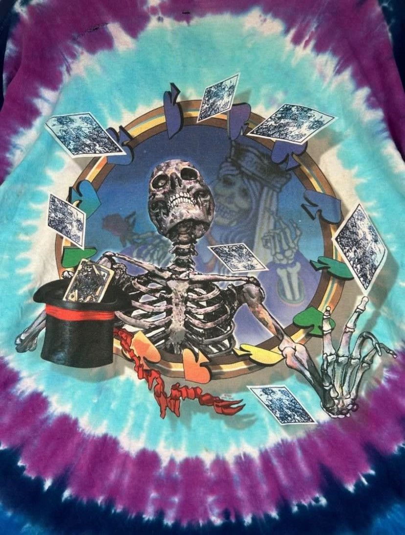 Band Tees × Liquid Blue × Vintage Vintage 90s Grateful Dead Band/ Oversize Disstressed Tees Size US XXL / EU 58 / 5 - 4 Thumbnail