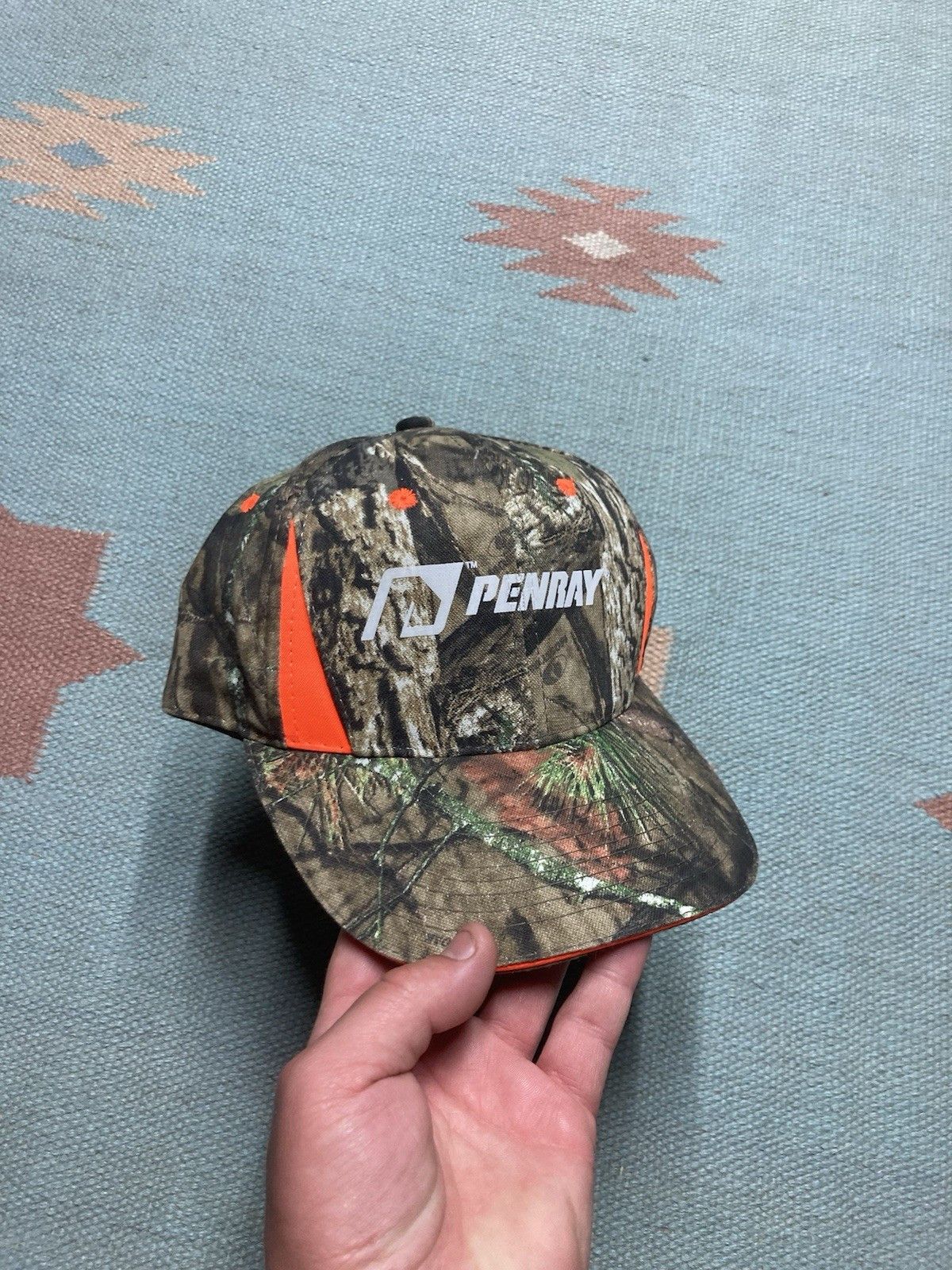 Mossy Oaks × Vintage Strapback hat camo mossy oak Penray automotive hi vis NWT Size ONE SIZE - 1 Thumbnail