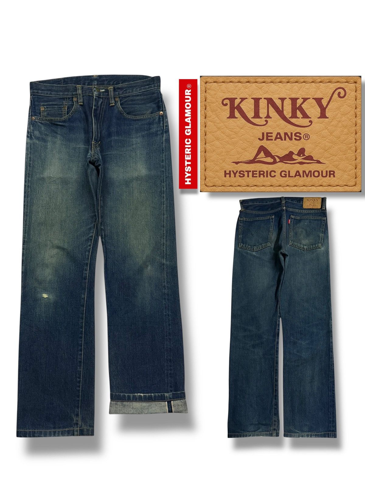 Hysteric Glamour Vintage 00s HYSTERIC GLAMOUR Kinky Jeans | Selvedge Denim Size US 30 / EU 46 - 1 Thumbnail