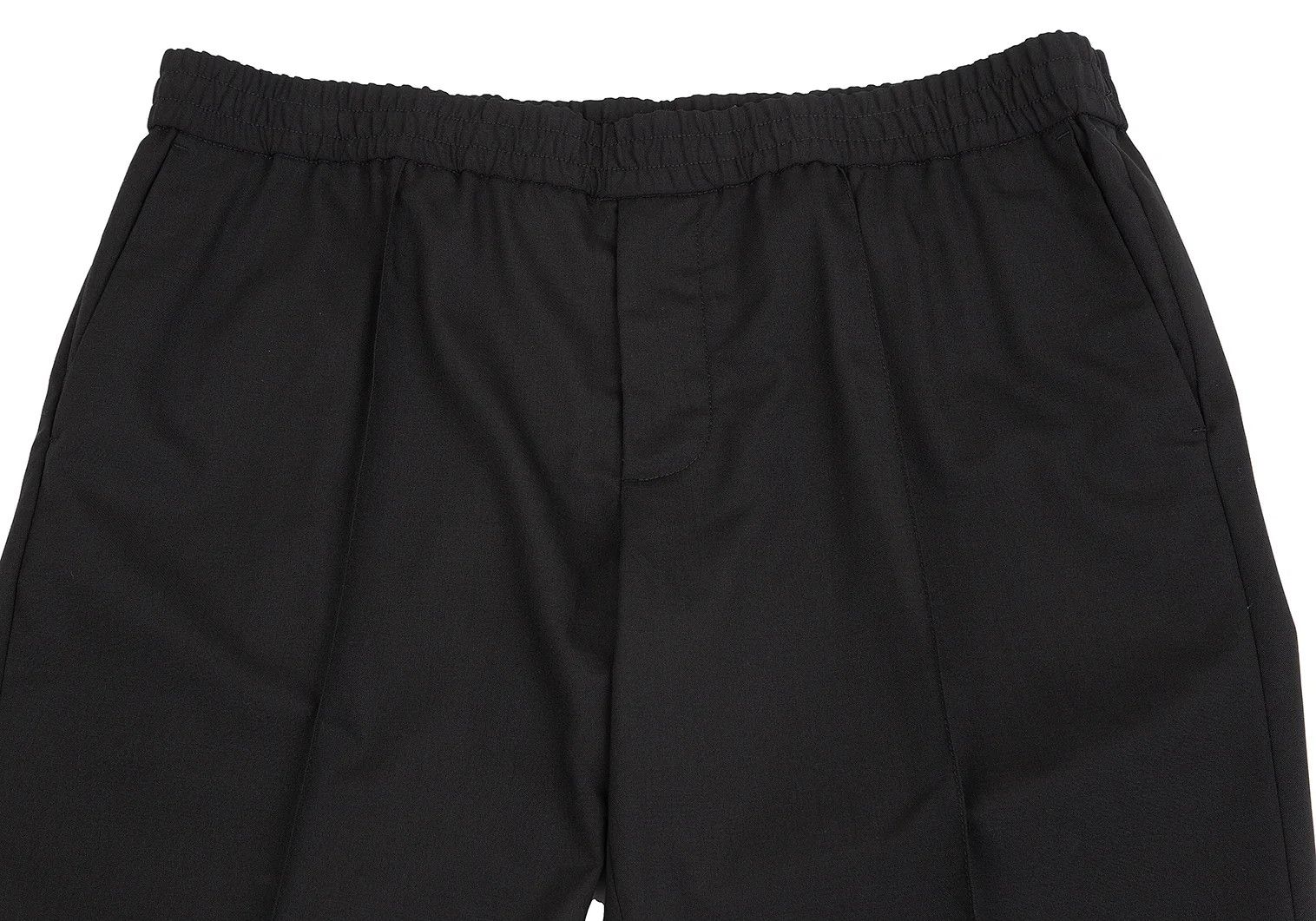 Emporio Armani Wool Blend Stretch Center Tuck Pants in Black Size 54 Size US 36 / EU 52 - 2 Thumbnail