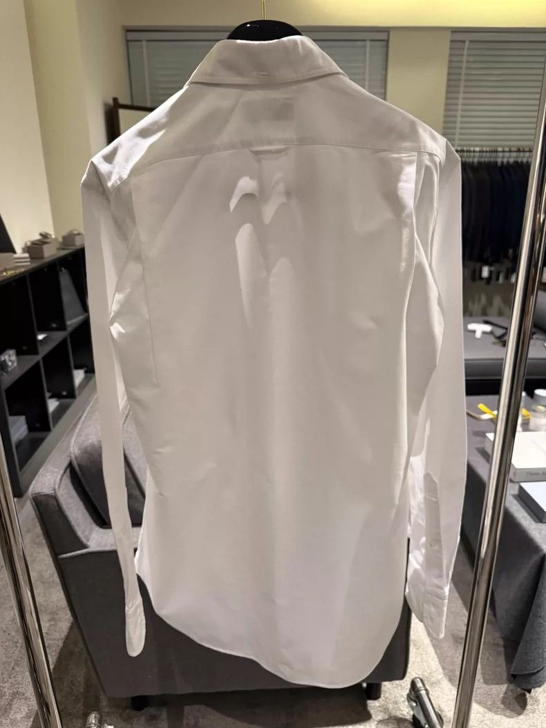 Thom Browne Thom Browne size4 Classic three-color shirt with front plac Size US XL / EU 56 / 4 - 9 Thumbnail