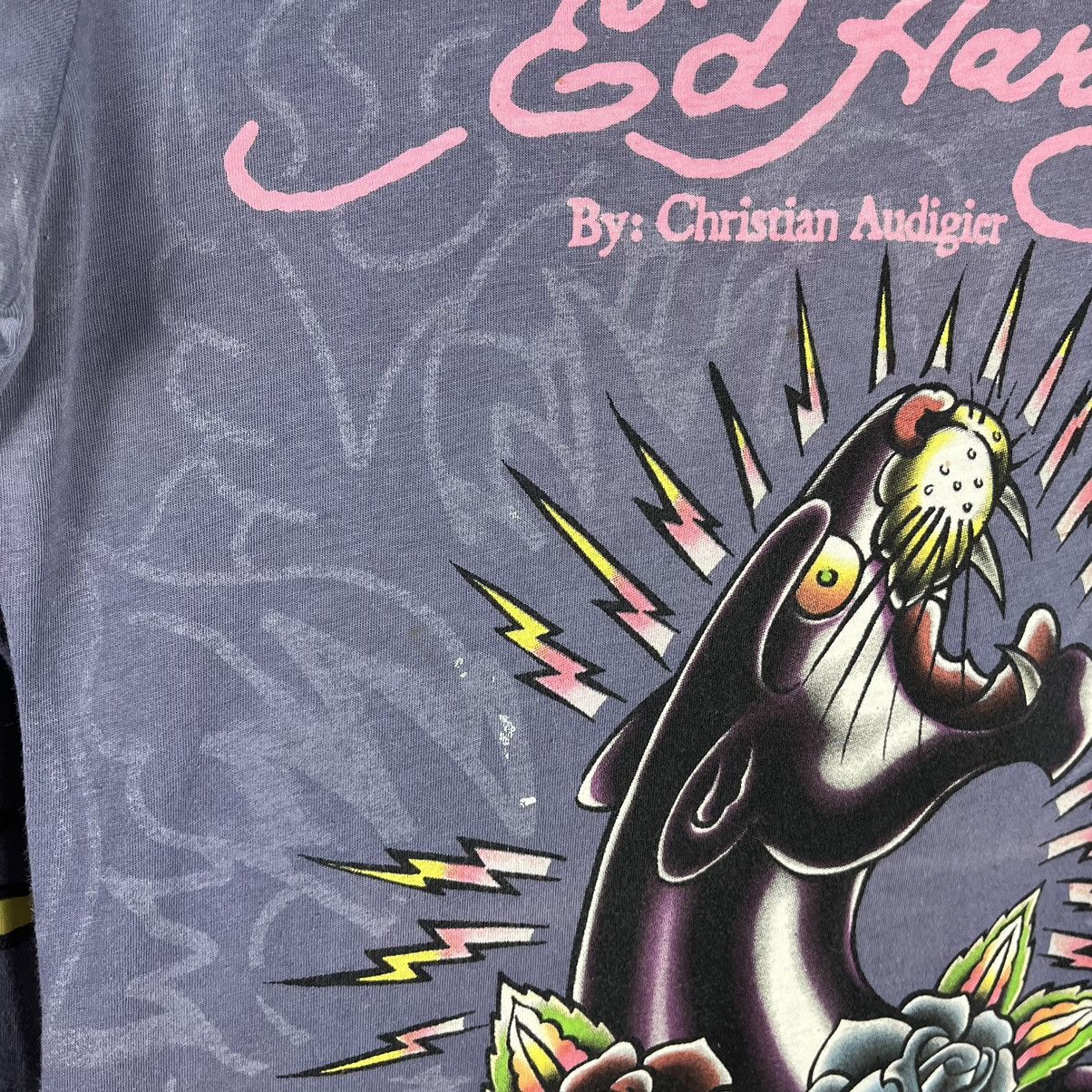 Ed Hardy Vintage Ed Hardy rare AOP panther longsleeve 90’s Size L / US 10 / IT 46 - 16 Thumbnail