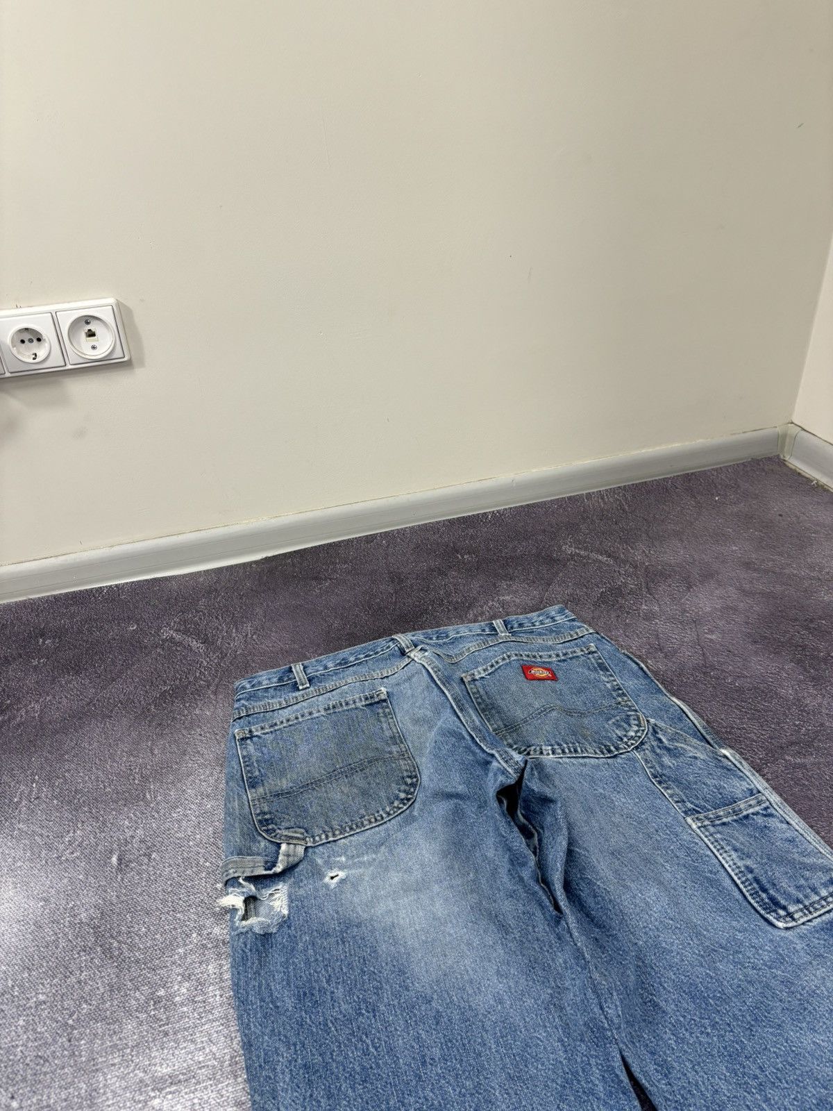 Dickies Vintage Dickies Faded Blue Denim Work Hype Baggy Jeans Size US 36 / EU 52 - 4 Thumbnail
