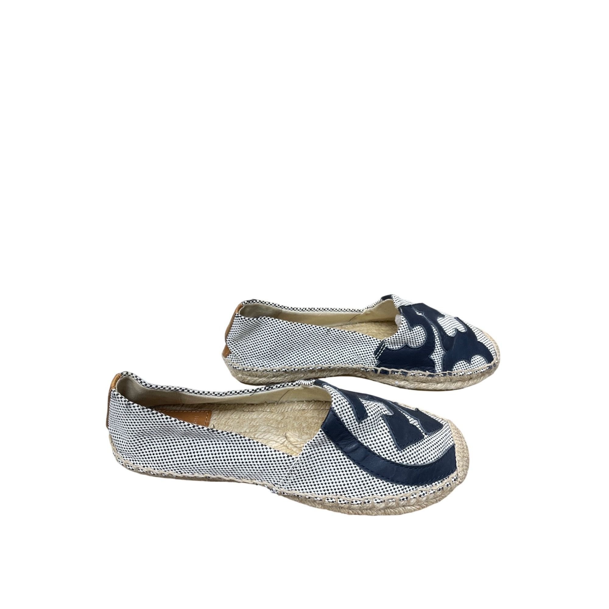 Tory Burch Tory Burch Womens Black white checkered espadrille flats sho Size US 7 / IT 37 - 5 Thumbnail