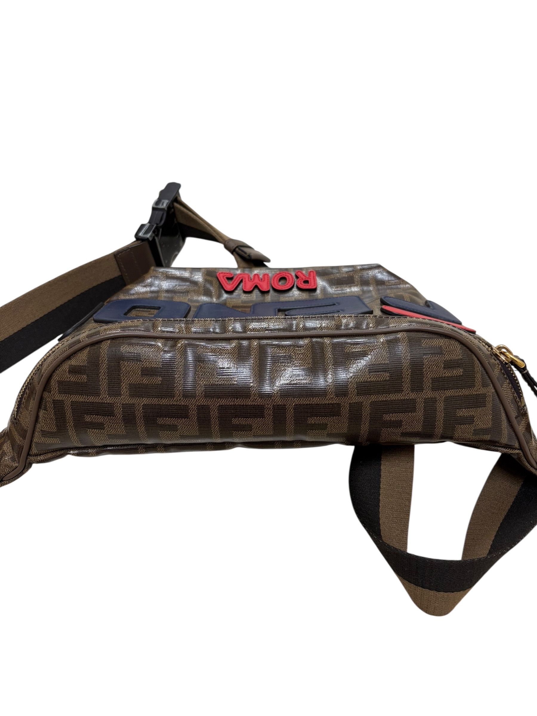 Fendi Fendi Fila Brown FF Monogram Logo Mens Bumbag Size ONE SIZE - 4 Thumbnail