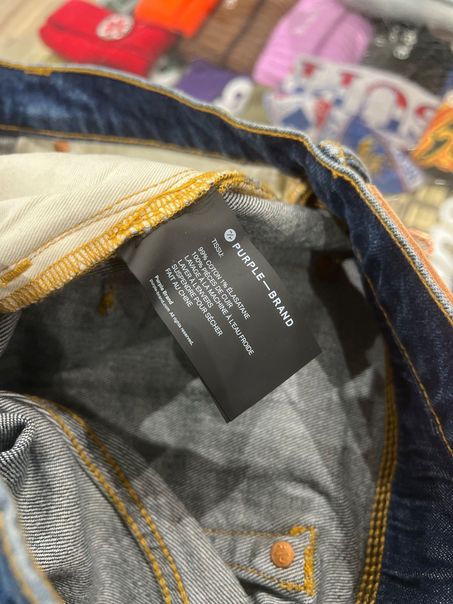 Purple Brand Purple Brand P001 Dirty Patina Dark Indigo Jeans Size US 32 / EU 48 - 6 Thumbnail