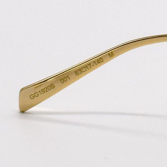 Gucci NEW GUCCI GG1920S 001 SUNGLASSES GOLD WOMEN CAT EYE EYEWEAR Size ONE SIZE - 12 Thumbnail