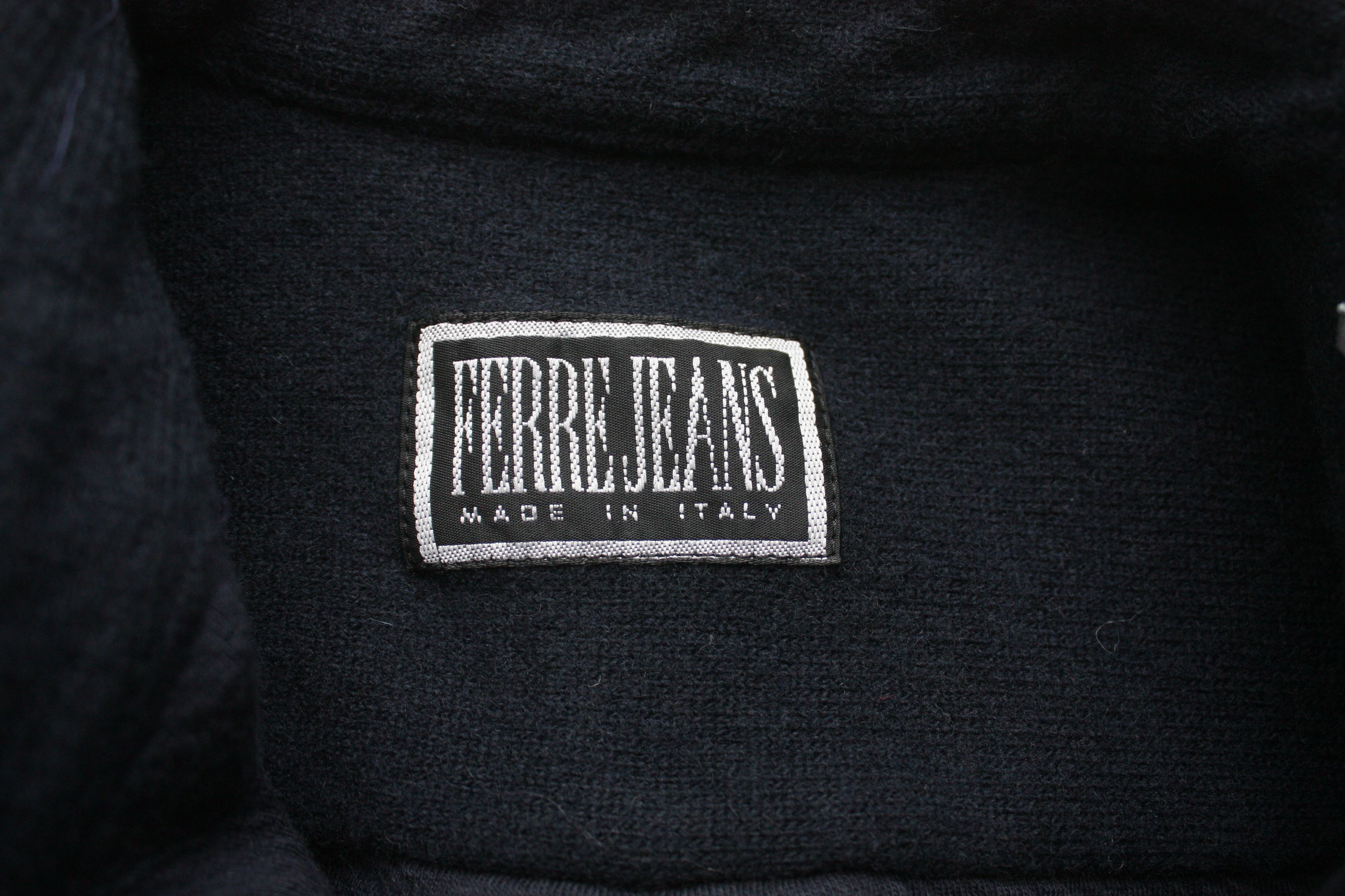 Ferre Ferre Jeans Vintage Wool Dark Navy Overshirt Made In Italy Size US M / EU 48-50 / 2 - 7 Thumbnail