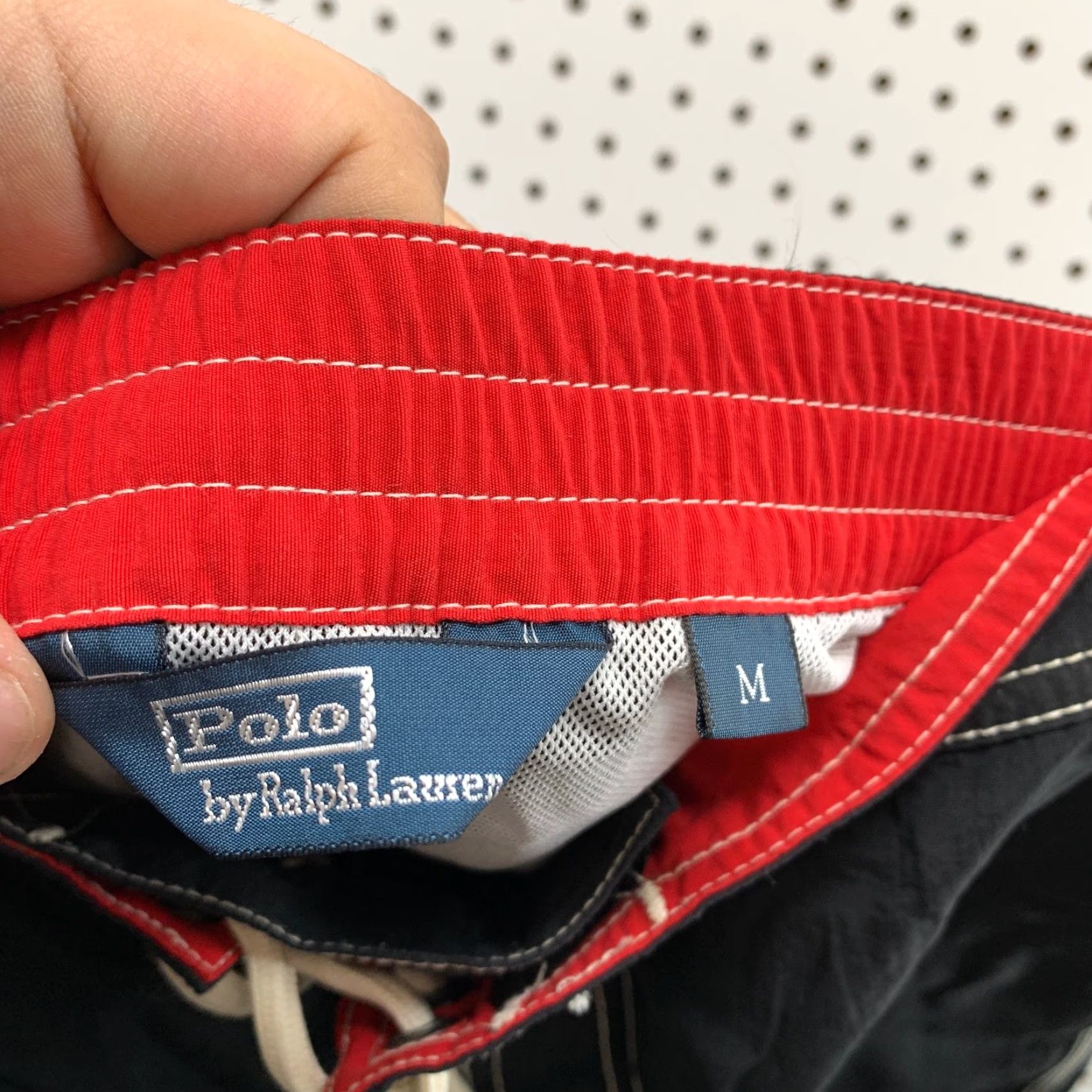 Polo Ralph Lauren Polo Ralph Lauren Swim Shorts Bermuda Mens M Red Nylon Drawstring Summer Beach 34in Waist Regular Pattern: Solid Size US M / EU 48-50 / 2 - 3 Thumbnail