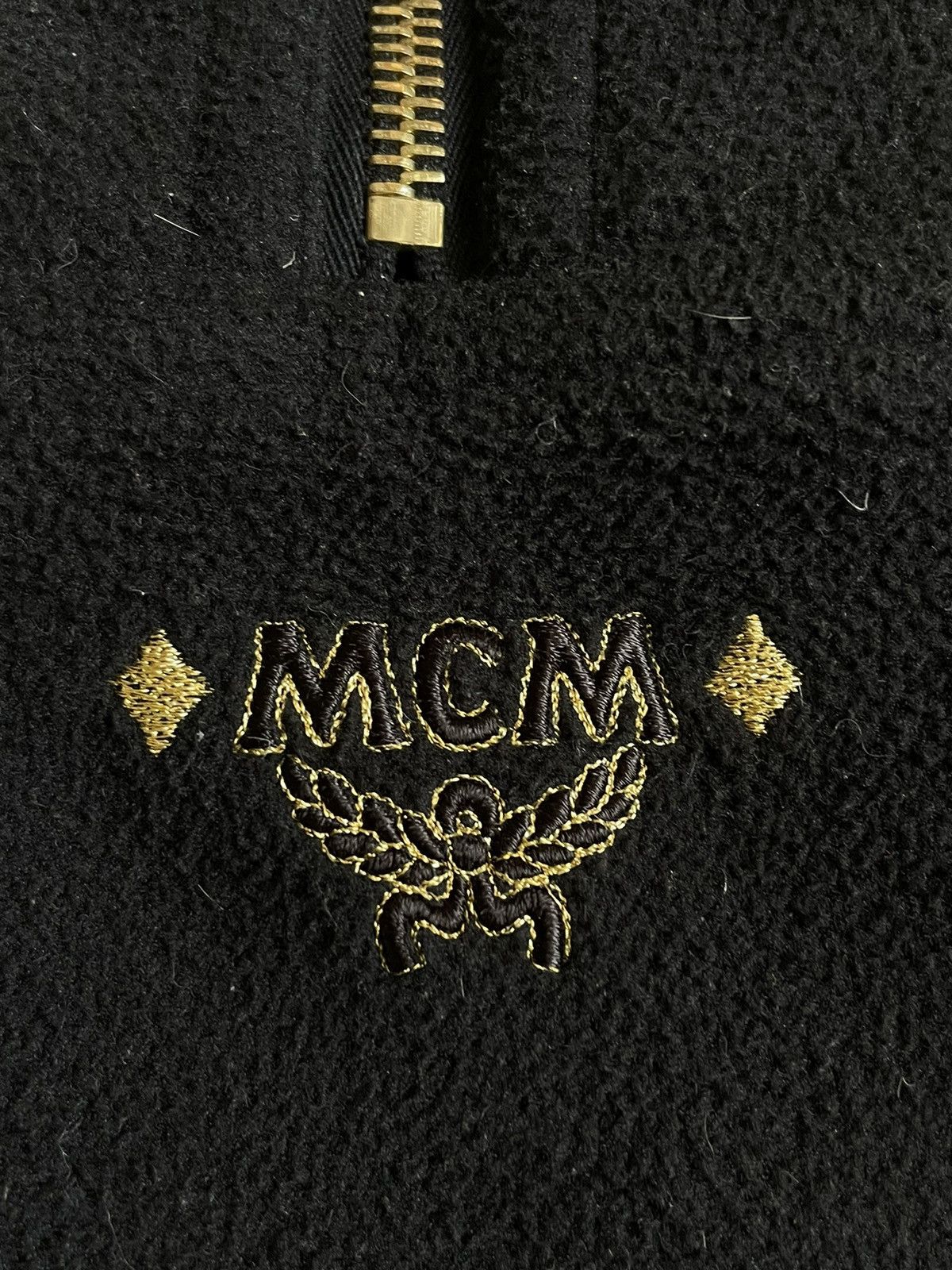 MCM Vintage 90’s MCM Fleece 1/4 Zip Sweater Barocco RARE Size US L / EU 52-54 / 3 - 5 Thumbnail