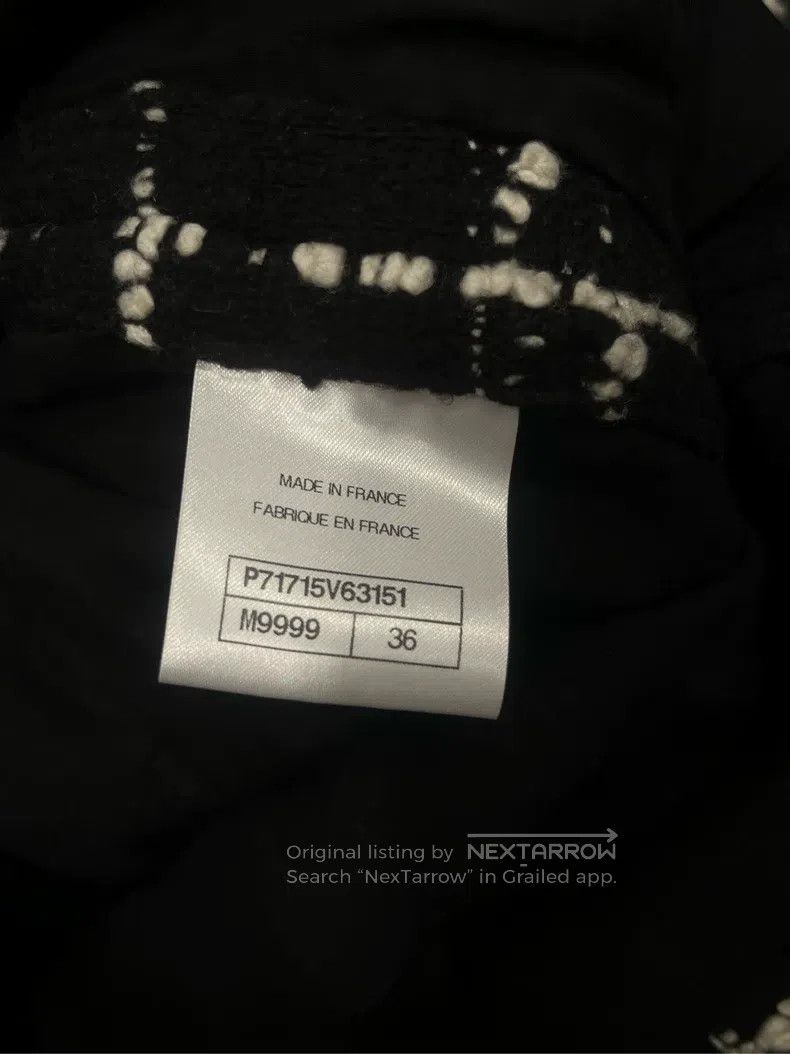 Chanel Chanel 21k black and white plaid tweed coat Size XS / US 0-2 / IT 36-38 - 5 Thumbnail