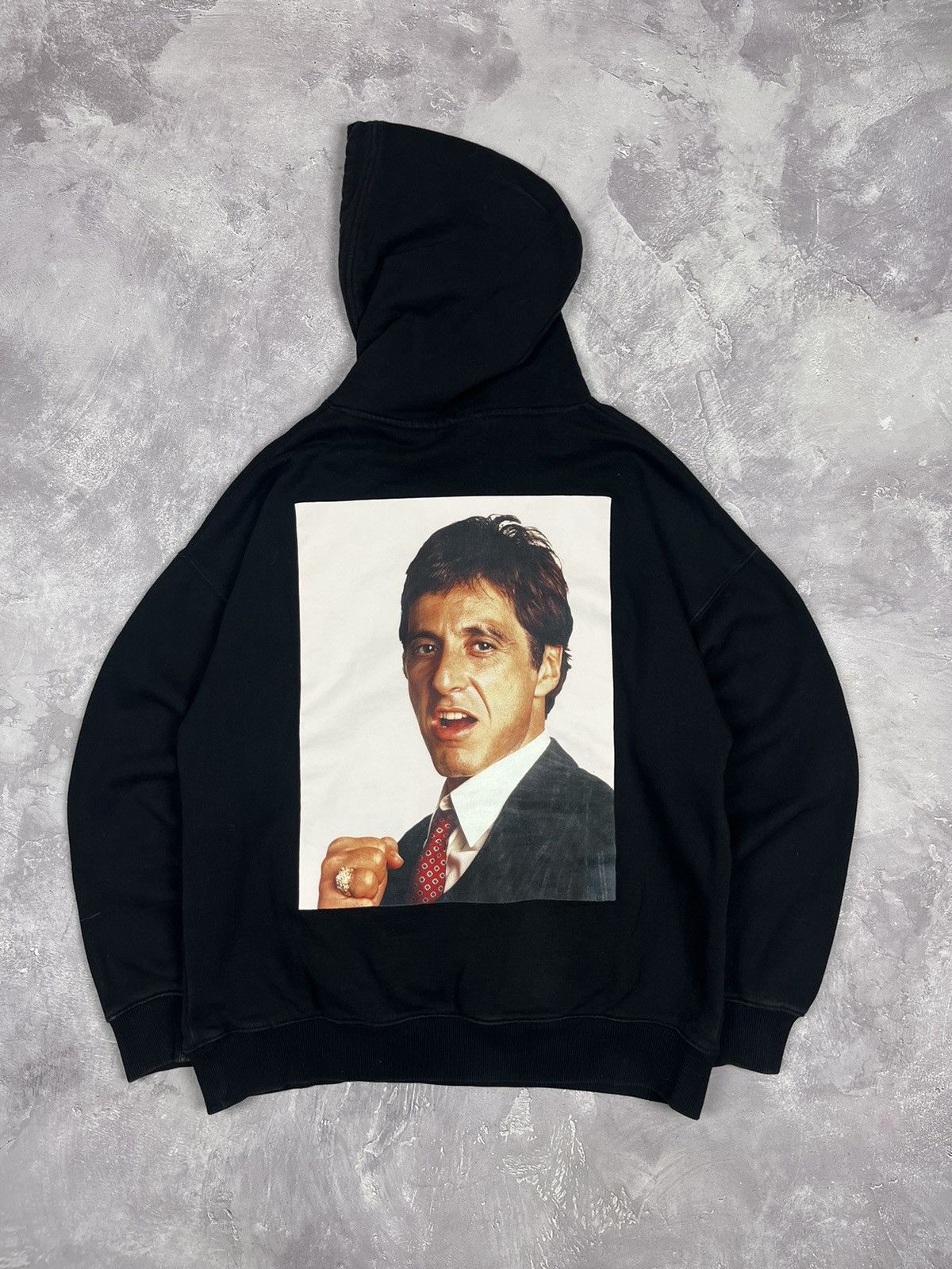 H&M Scarface Hoodie H&M Black Double Sided Tony Montana Hoodie Size US M / EU 48-50 / 2 - 1 Thumbnail