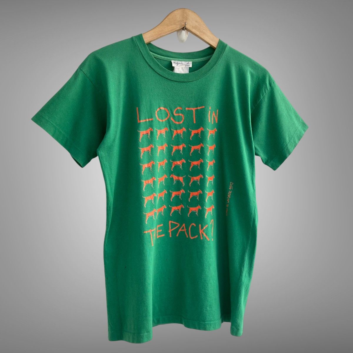 agnes b. 90's Agnes B Lost In The Pack Tee Size US M / EU 48-50 / 2 - 3 Thumbnail