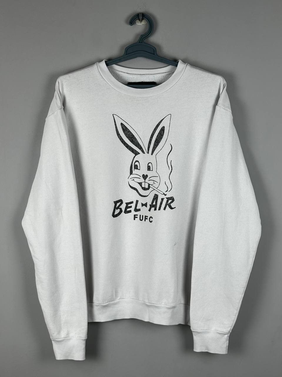 Local Authority Local Authority Bel Air Bunny FUFC Rare White Sweatshirt Size US M / EU 48-50 / 2 - 2 Thumbnail