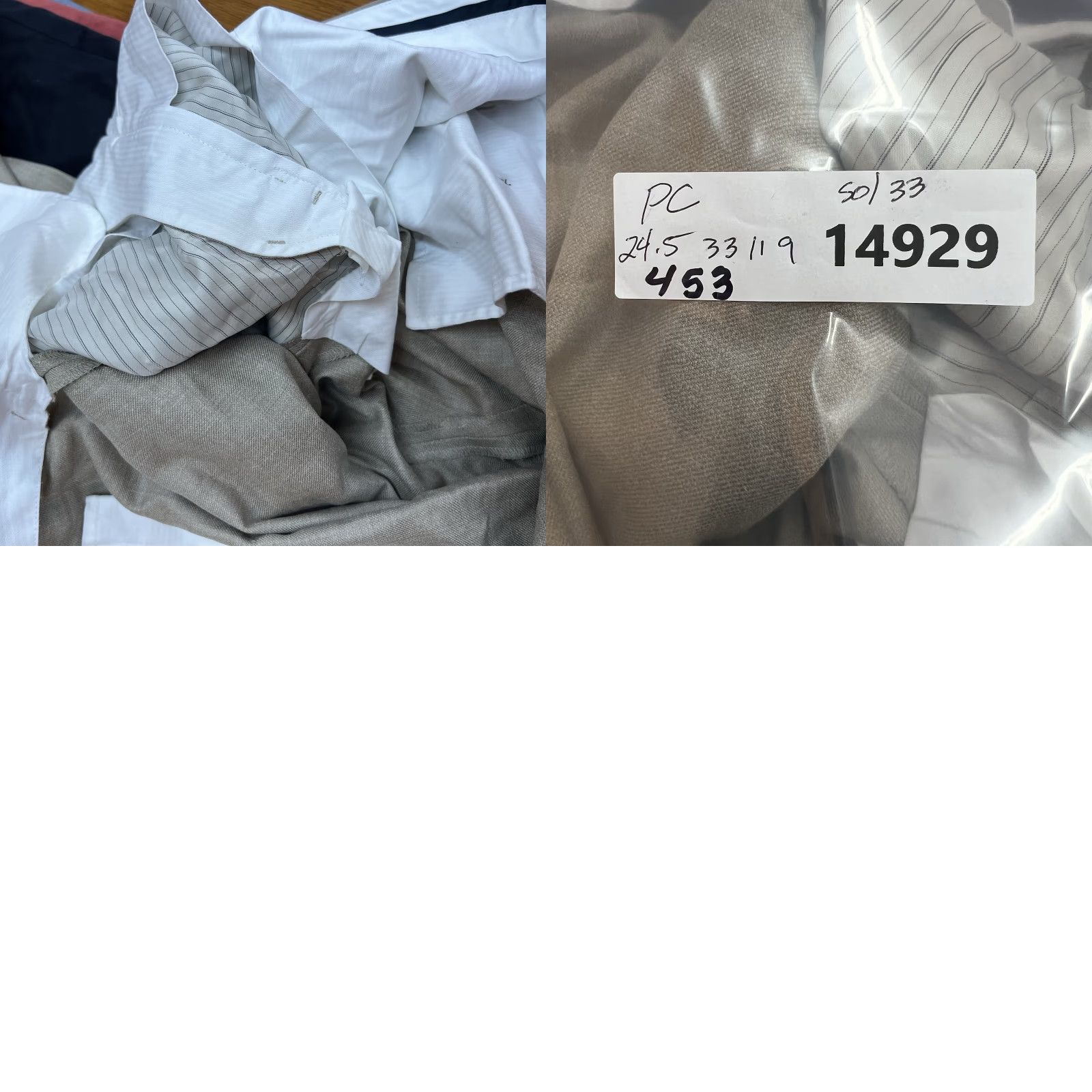 Proper Cloth Proper Cloth VBC Fresco Dress Pants Long Beige Regular 50 X 33 Men Linen Silk Wool Blend Front Flat Stretch Tie Hook N/A N/A Size US 34 / EU 50 - 9 Thumbnail