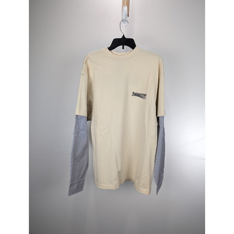 Balenciaga o1rshd1 Layered T-Shirt in Multicolor Size US M / EU 48-50 / 2 - 1 Thumbnail