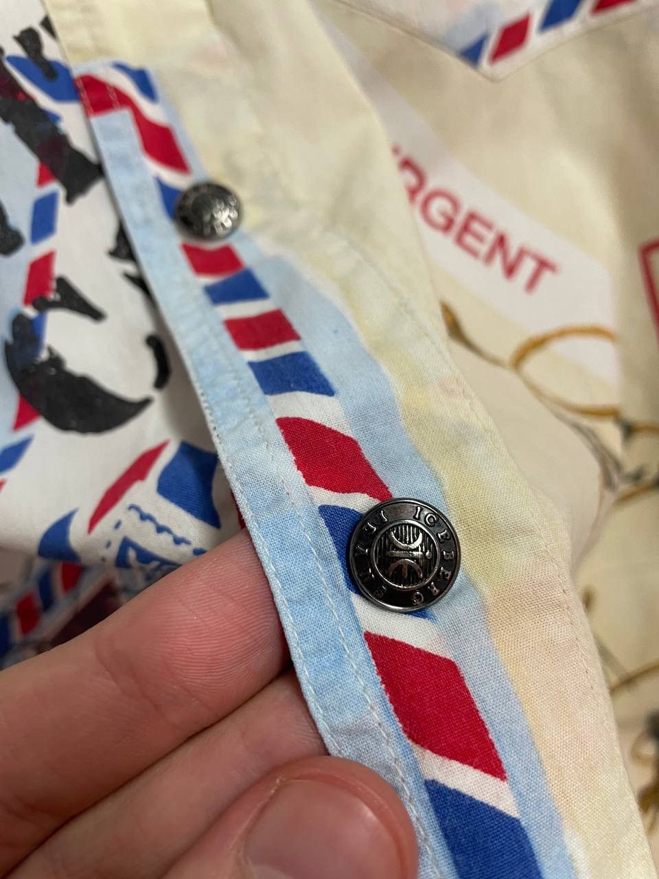 Iceberg 1994 ELVIS PRESLEY Vintage ICEBERG Shirt Snap Button Size US L / EU 52-54 / 3 - 16 Thumbnail