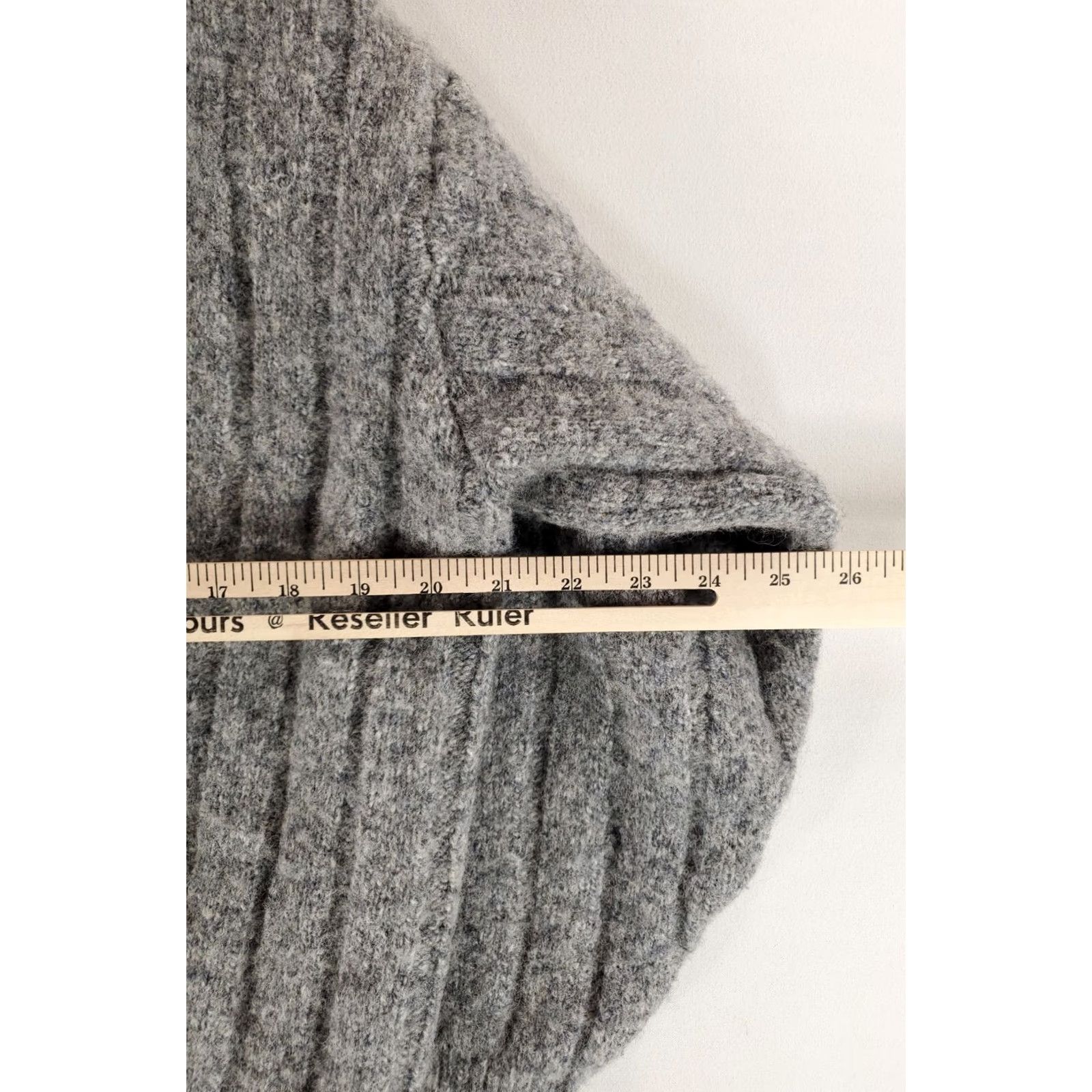 Lands' End Lands' End VTG Shawl Collar Wool Sweater Gray Ribbed Mens L 42-44 Size US L / EU 52-54 / 3 - 4 Thumbnail