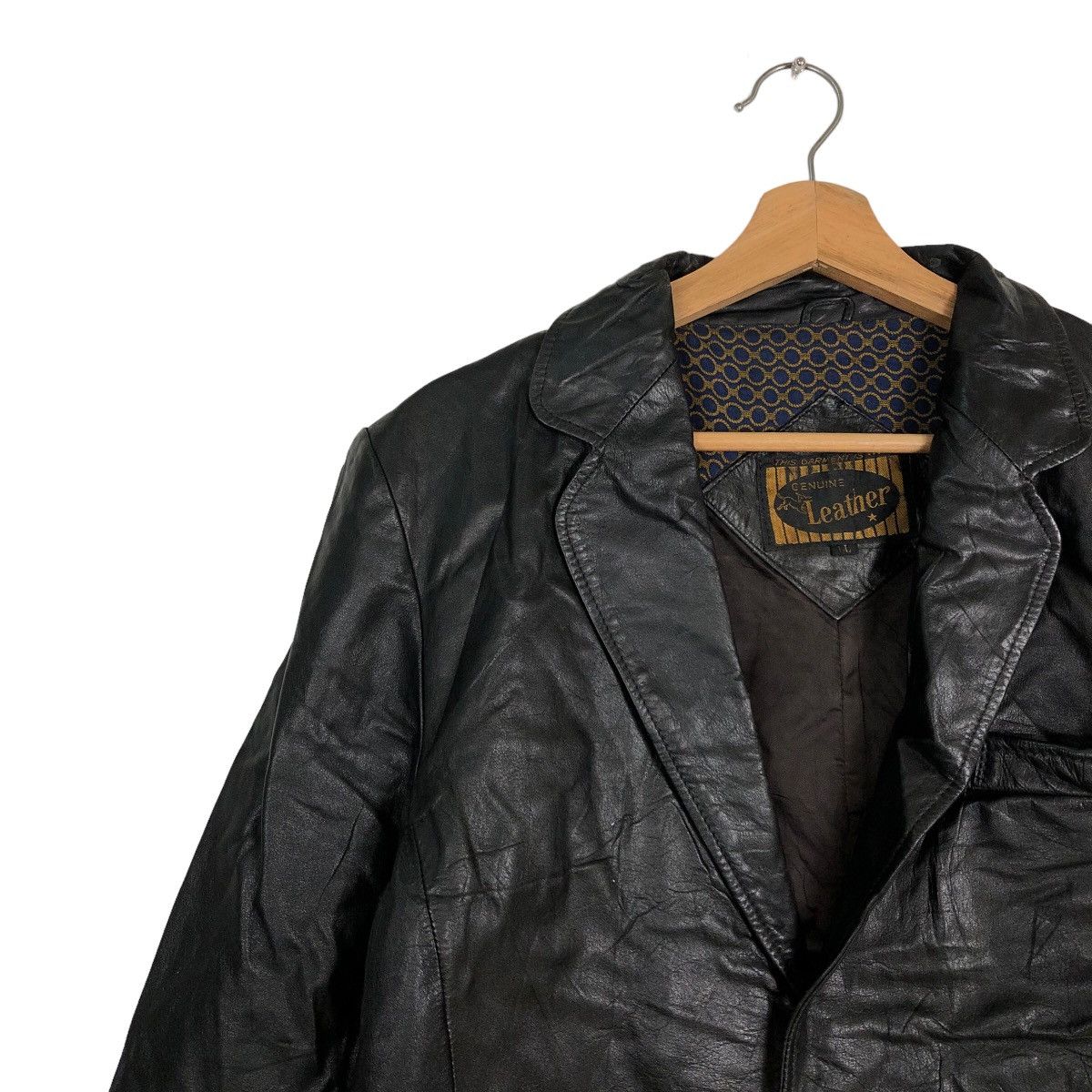 Genuine Leather 🔥90’s Garments Genuine Leather Jacket Double Breast Japan Size US L / EU 52-54 / 3 - 7 Thumbnail