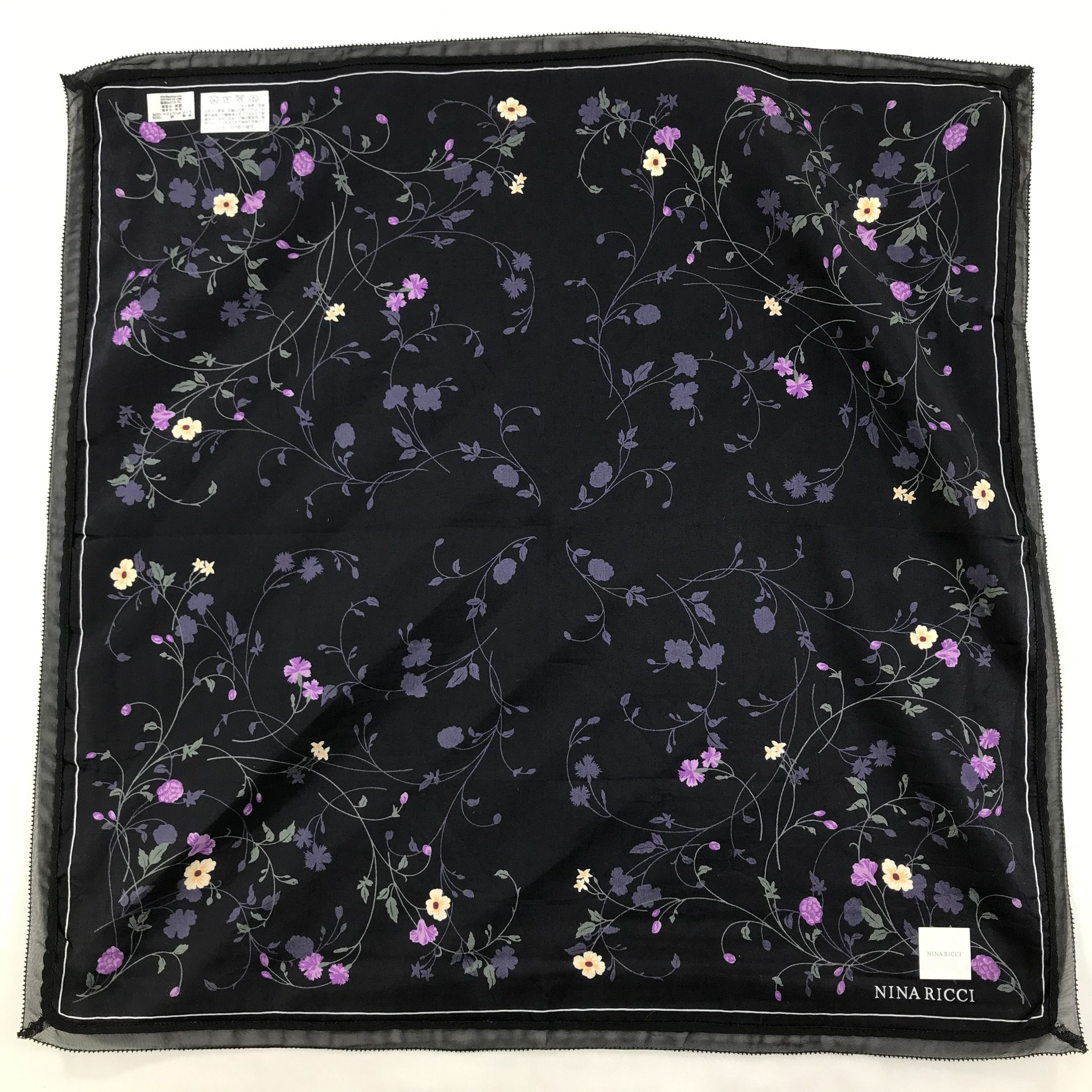 Nina Ricci × Vintage Nina Ricci Bandana / Handkerchief / Neckerchief - S1321 Size ONE SIZE - 1 Thumbnail