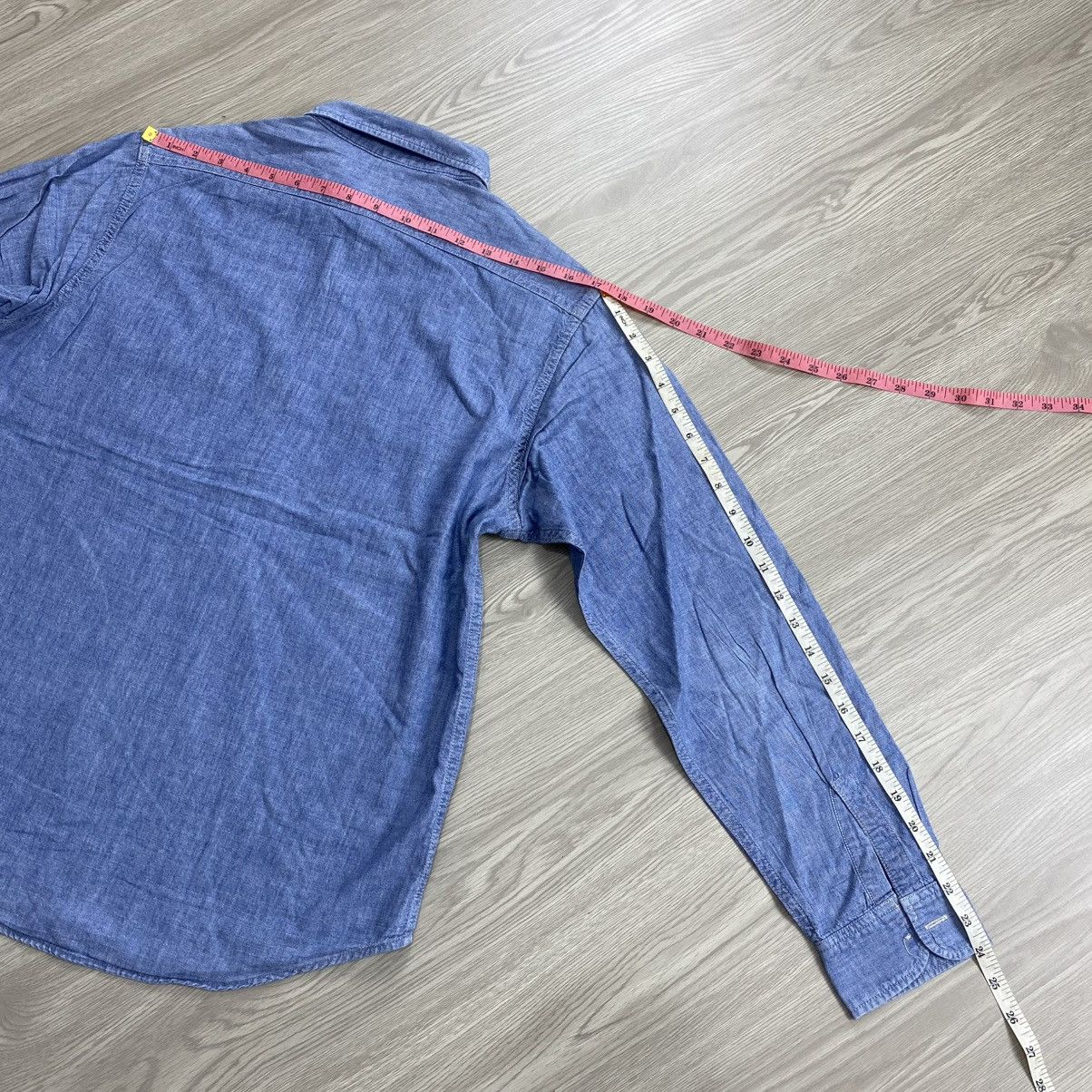 Orslow Vintage Sugar Cane Japan Chambray Denim Work Shirt Size US M / EU 48-50 / 2 - 17 Thumbnail