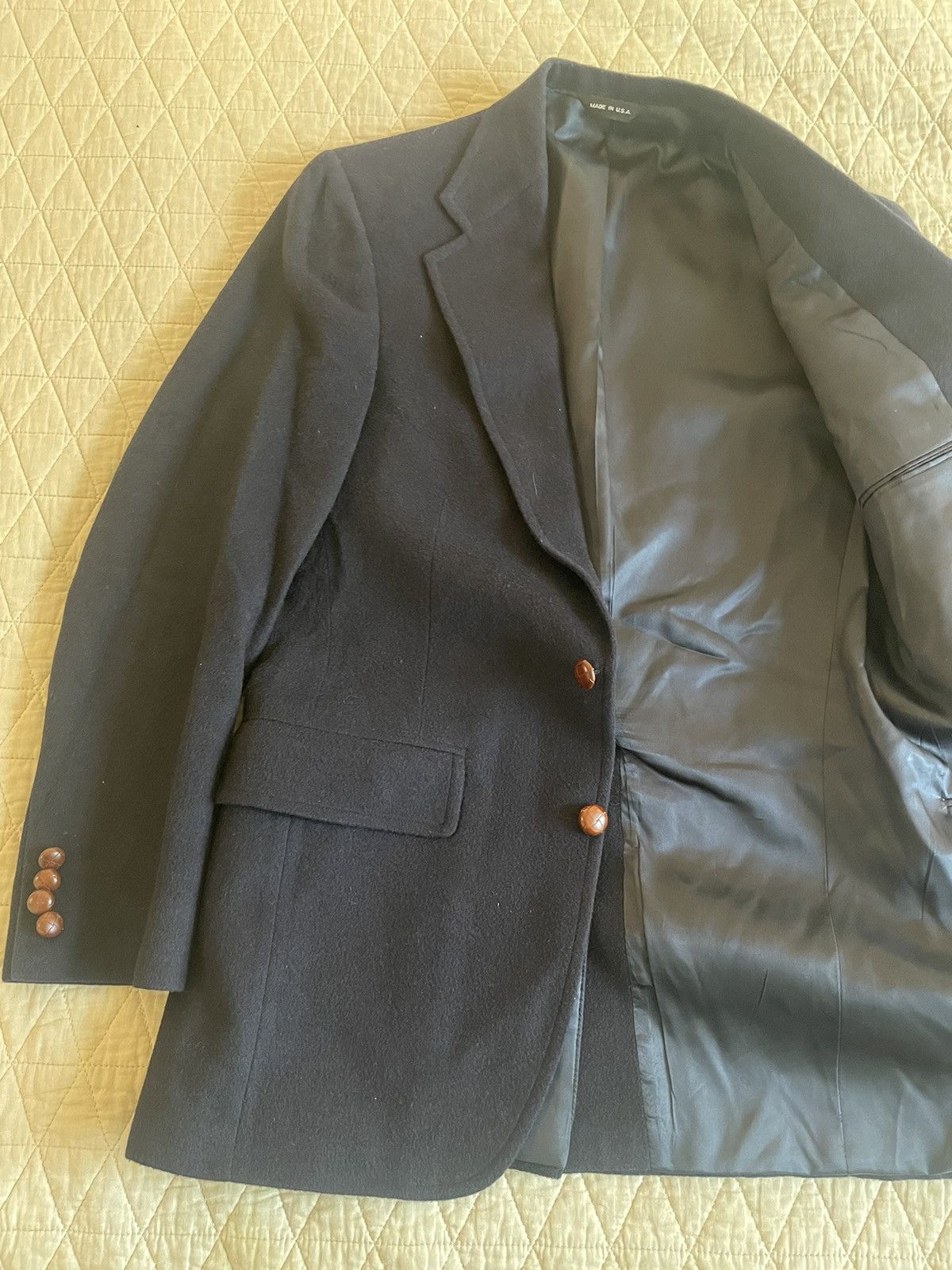 Chaps Ralph Lauren × Vintage Vintage Camelhair Jacket Size 38R - 6 Thumbnail