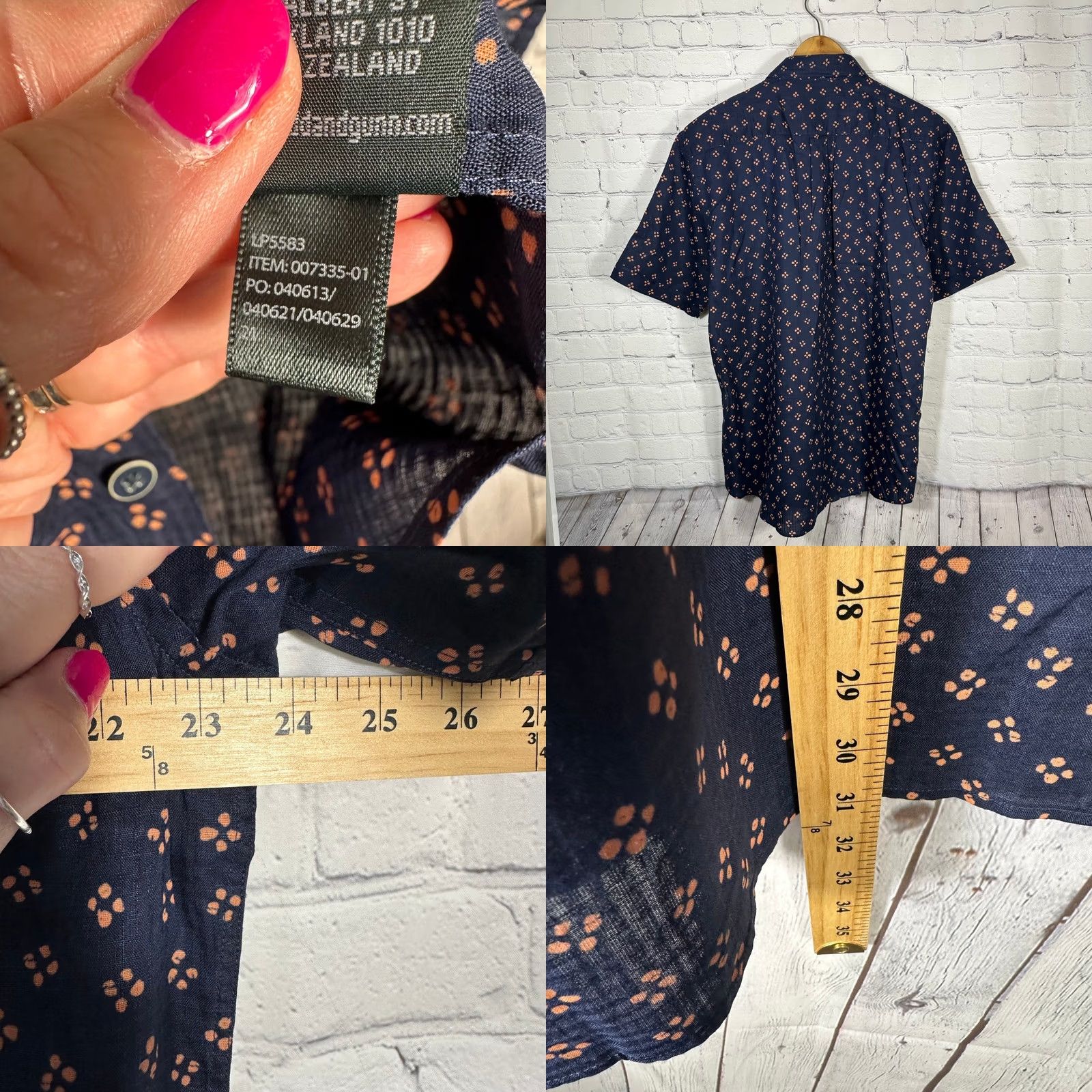 Rodd & Gunn Rodd & Gunn Clyde Quay Linen Cotton Shirt XL Deep Ocean Blue Italian Fabric NEW Size US XL / EU 56 / 4 - 8 Thumbnail