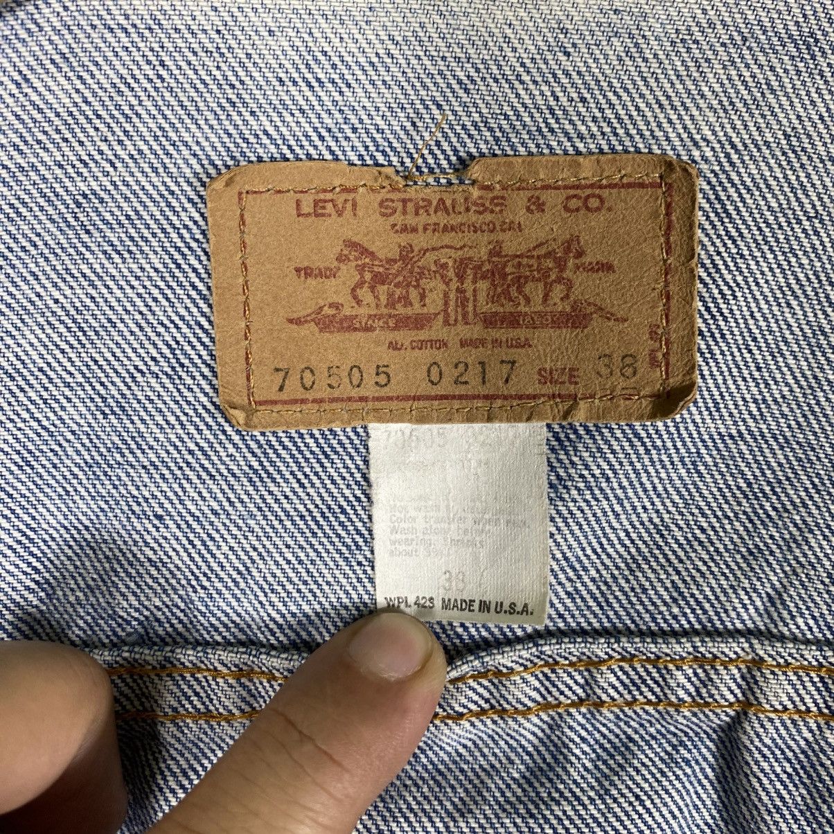 Levi's × Levi's Vintage Clothing × Vintage Vintage Levis Denim Truckers Jacket 70505-0217 Size US S / EU 44-46 / 1 - 13 Thumbnail